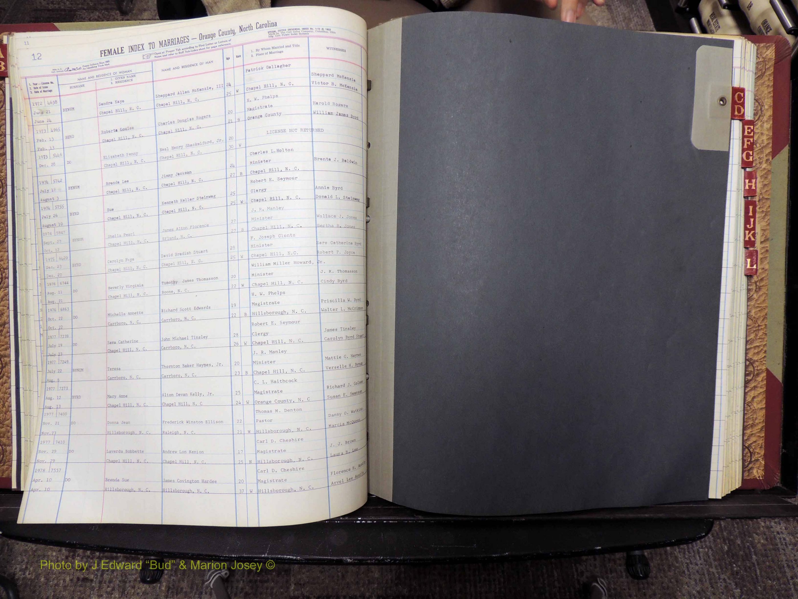 Orange Co, NC, Marriages, Female, A-L, 1965-1978 (133).JPG