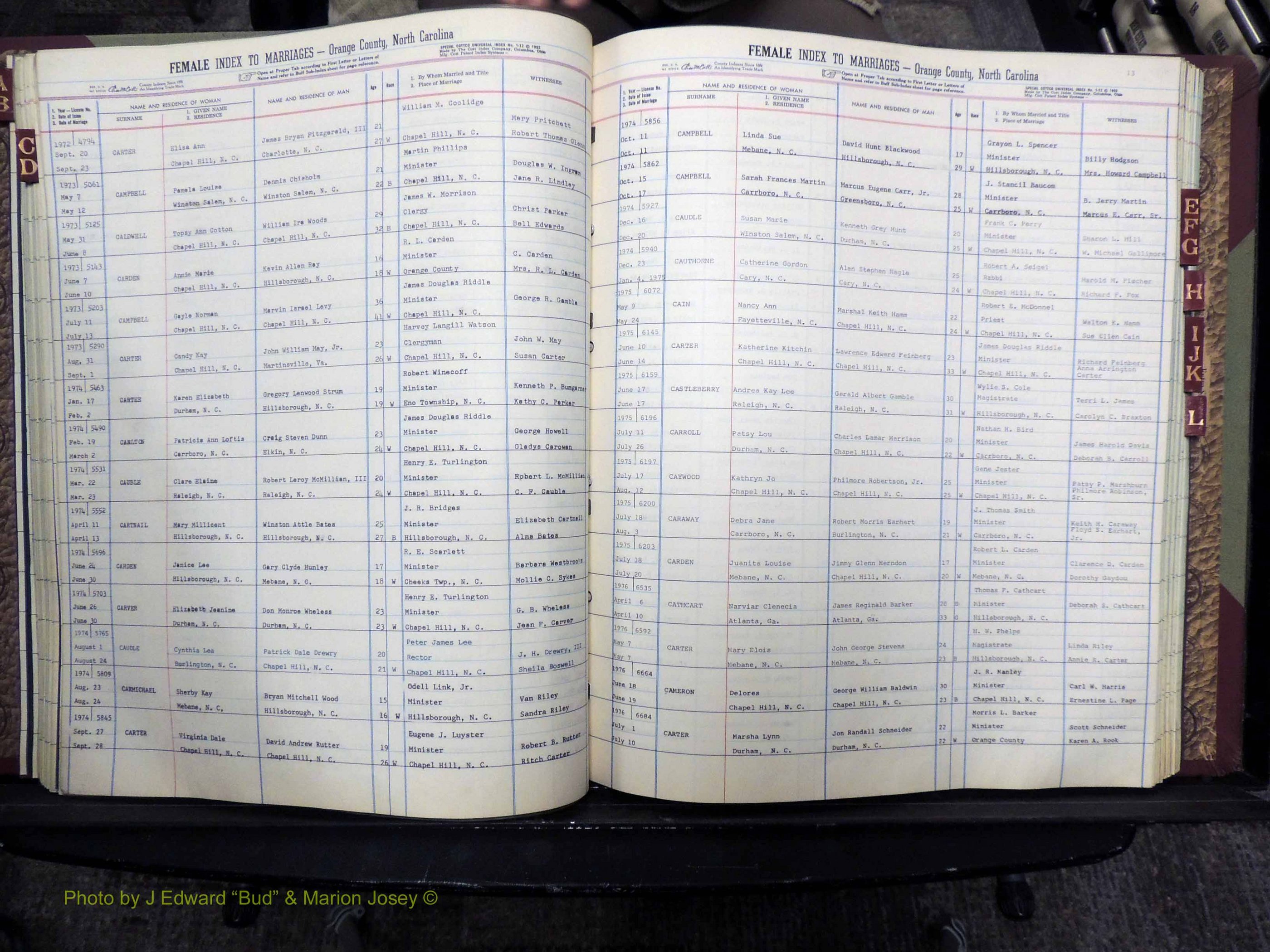 Orange Co, NC, Marriages, Female, A-L, 1965-1978 (139).JPG