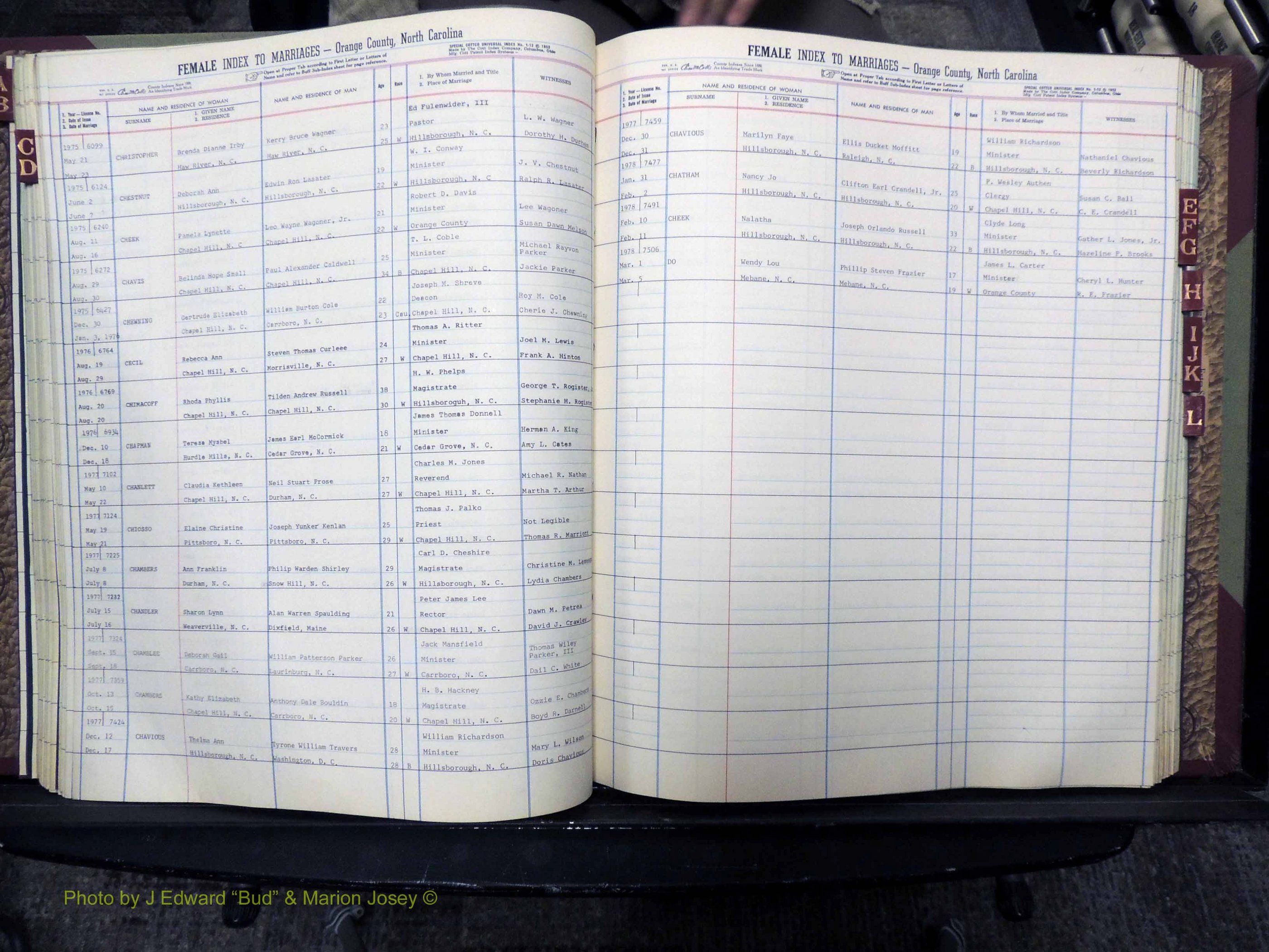 Orange Co, NC, Marriages, Female, A-L, 1965-1978 (144).JPG