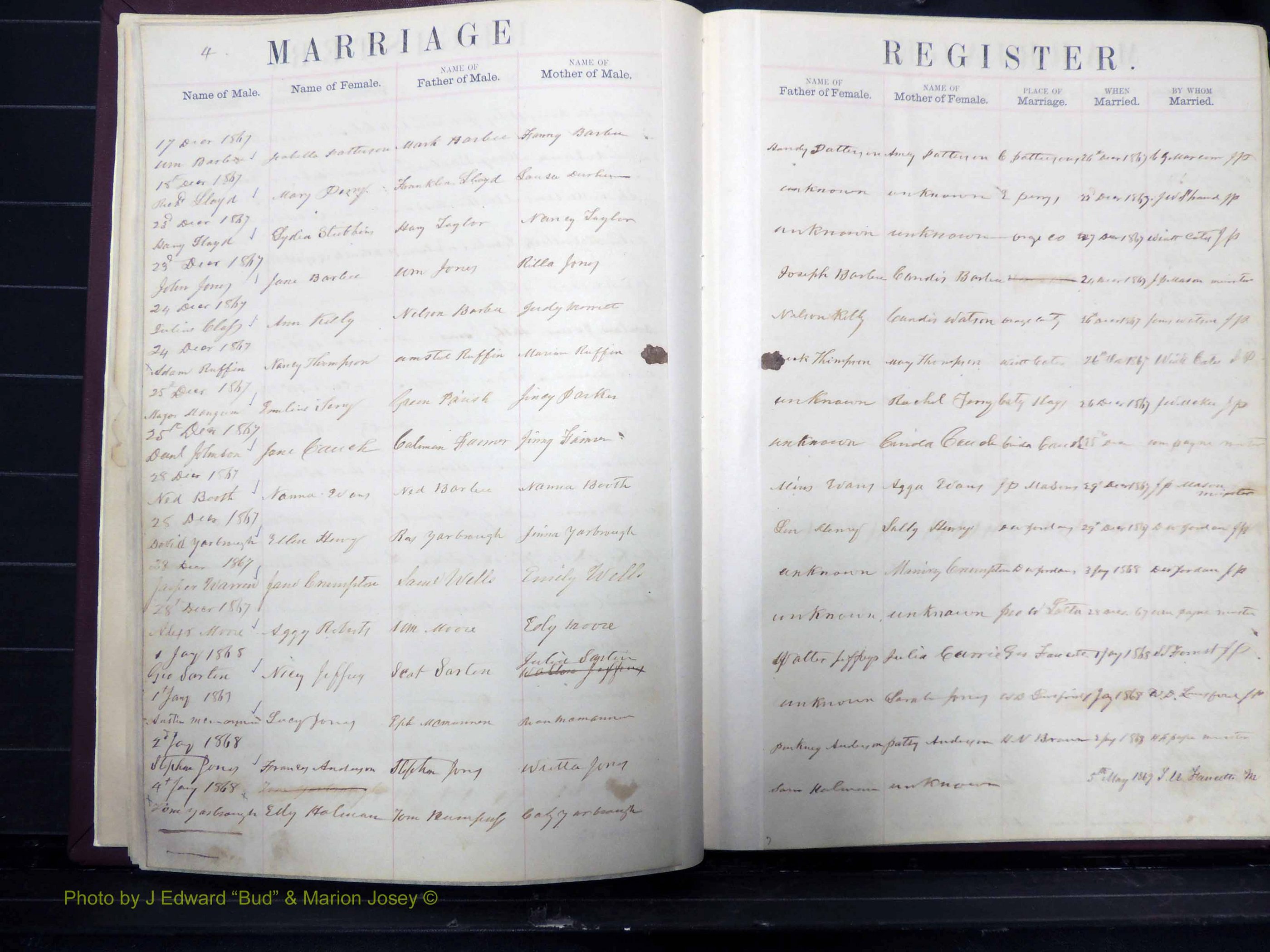 Orange Co, NC, Marriages, Male, 1867-1872 (119).JPG