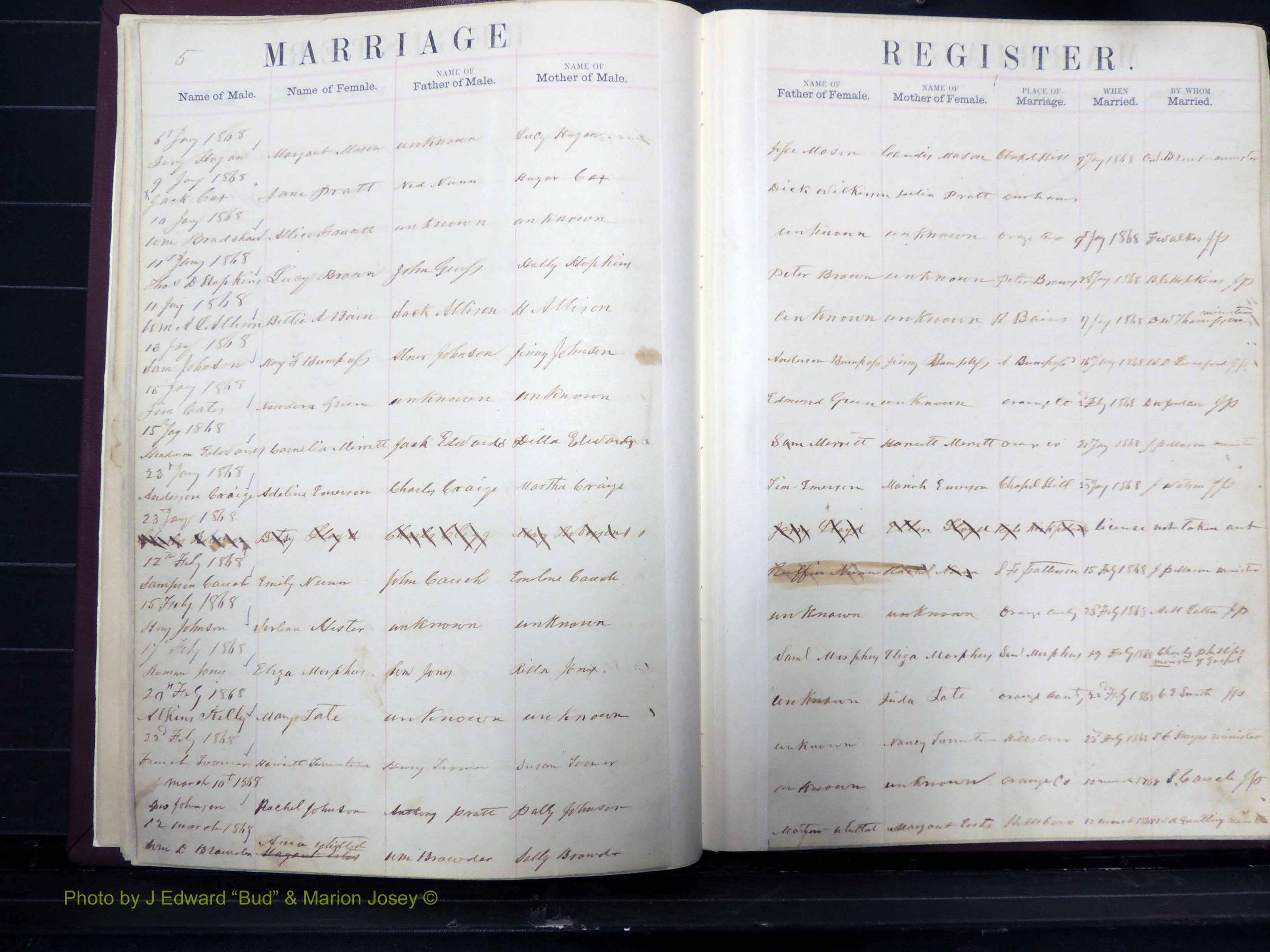 Orange Co, NC, Marriages, Male, 1867-1872 (120).JPG