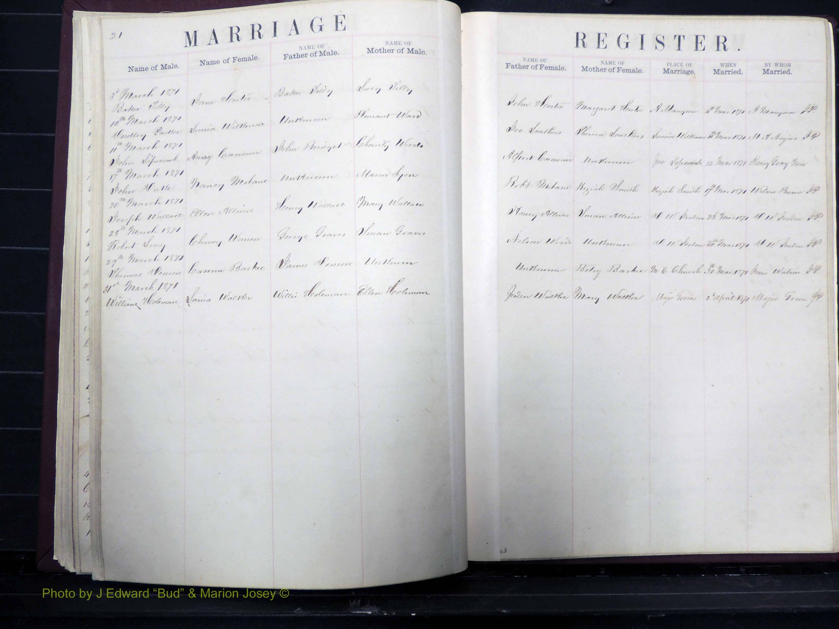 Orange Co, NC, Marriages, Male, 1867-1872 (137).JPG
