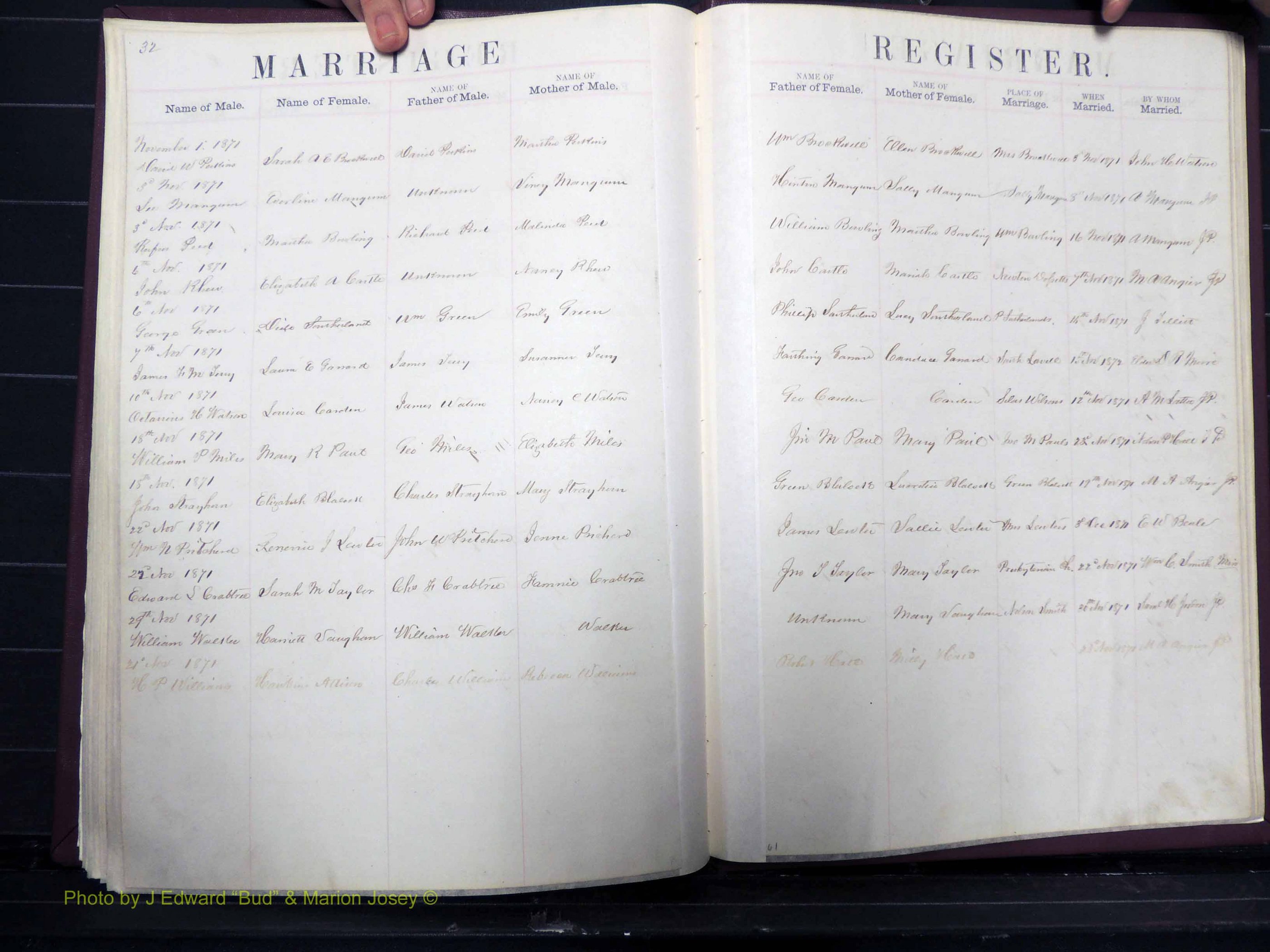 Orange Co, NC, Marriages, Male, 1867-1872 (190).JPG