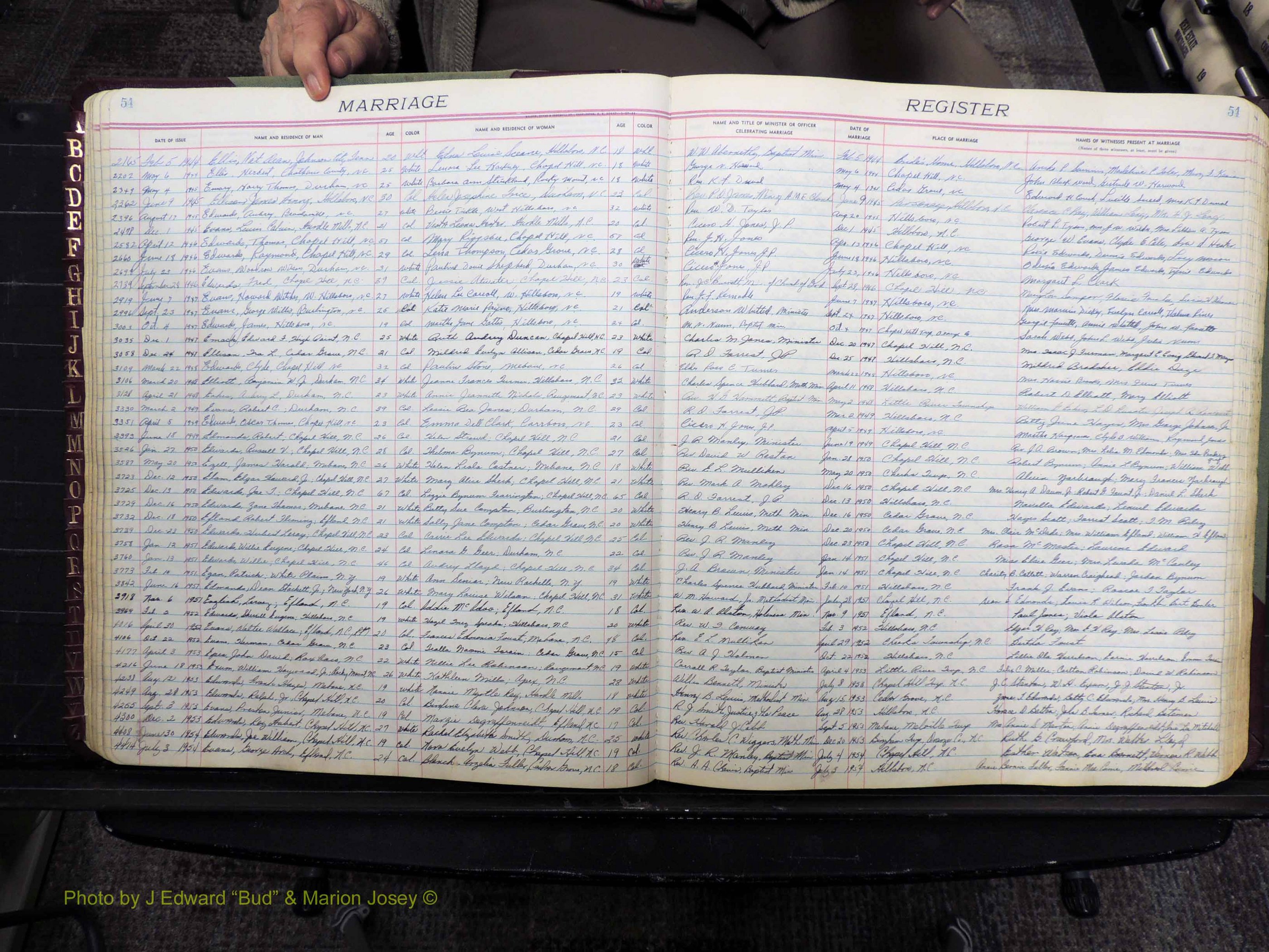 Orange Co, NC, Marriages, Male, 1944-1964 (134).JPG