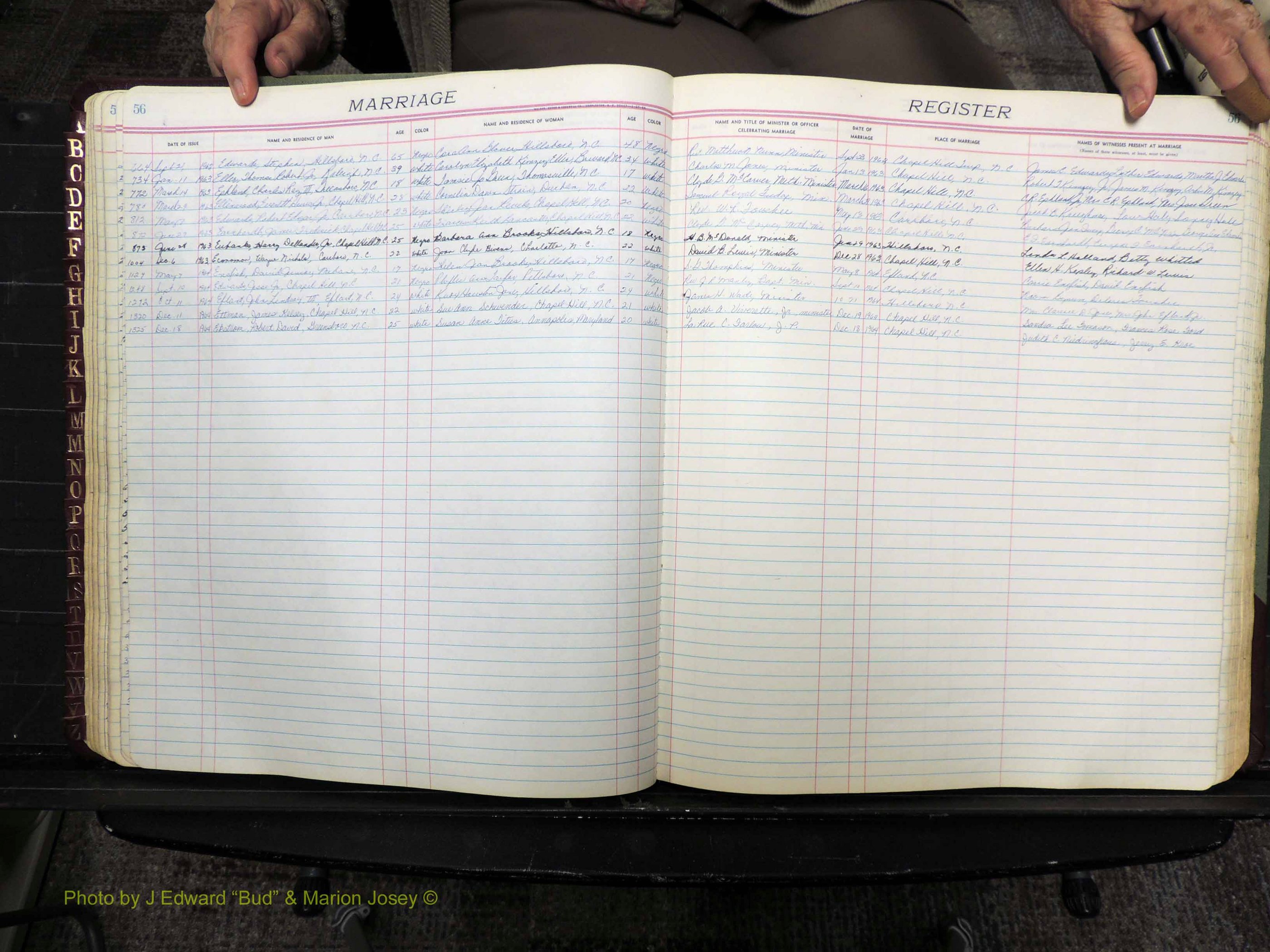 Orange Co, NC, Marriages, Male, 1944-1964 (136).JPG