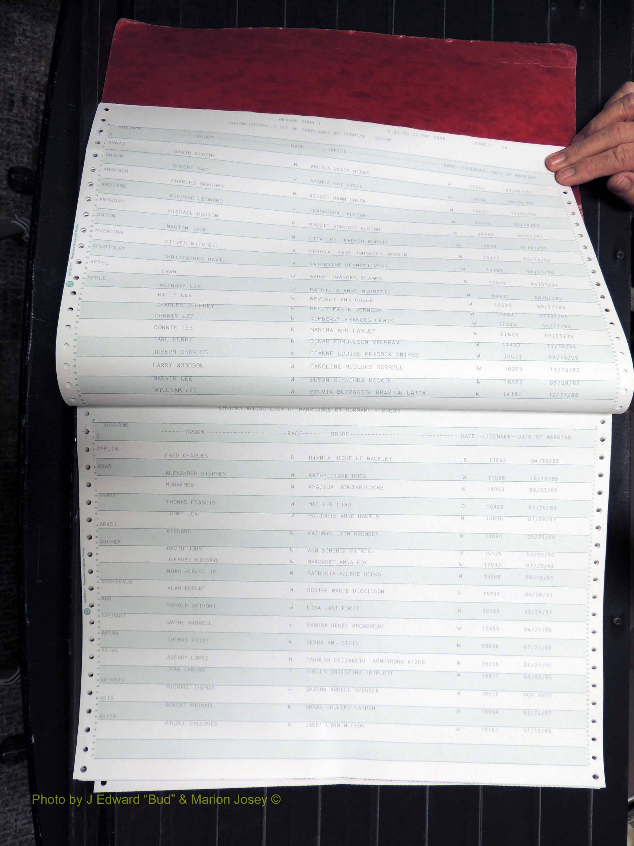 Orange Co, NC, Marriages, Male, 1978-1998 (108).JPG