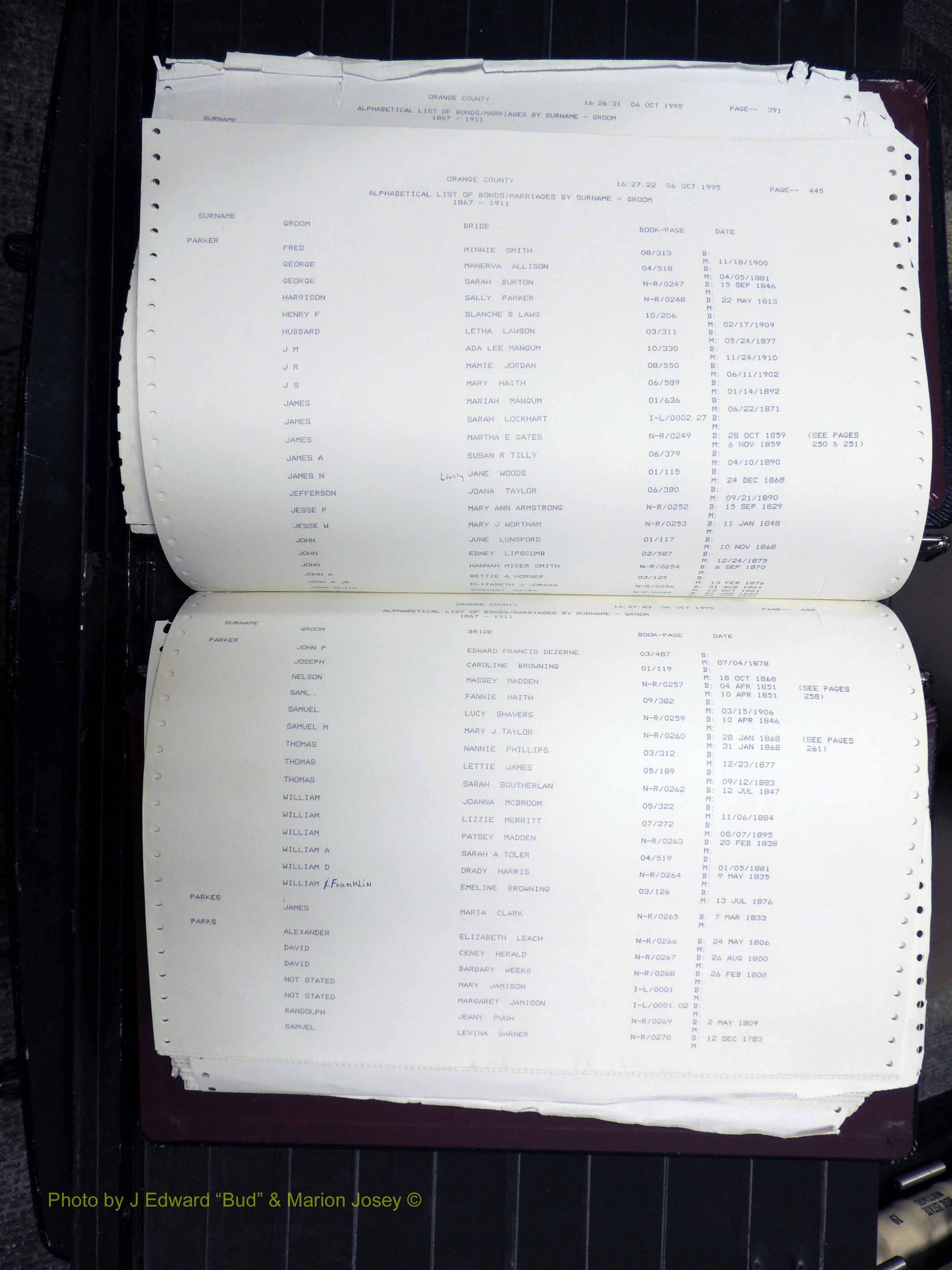 Orange Co, NC, Marriages, Male, I-Z, 1752-1911 (178).JPG