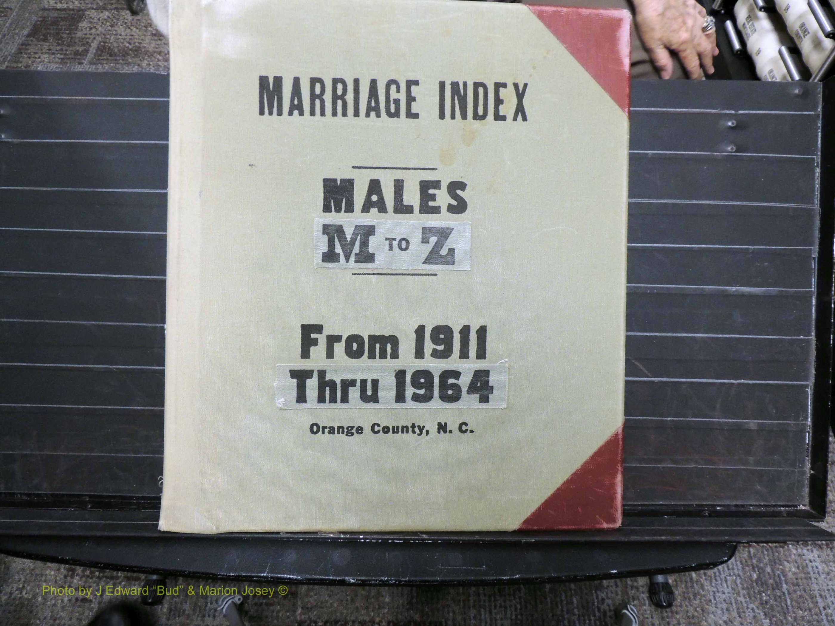 Orange Co, NC, Marriages, Male, M-Z, 1911-1964 (100).JPG