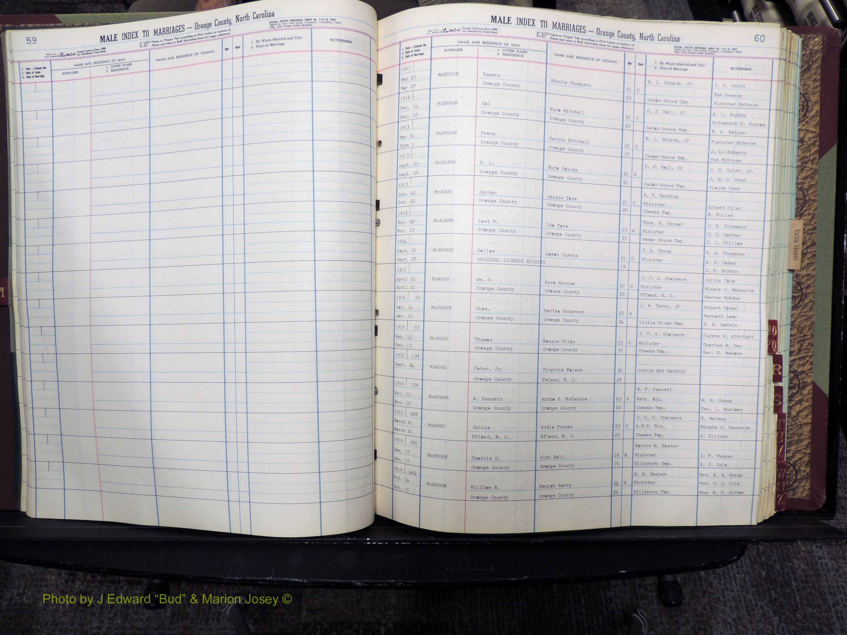 Orange Co, NC, Marriages, Male, M-Z, 1911-1964 (120).JPG