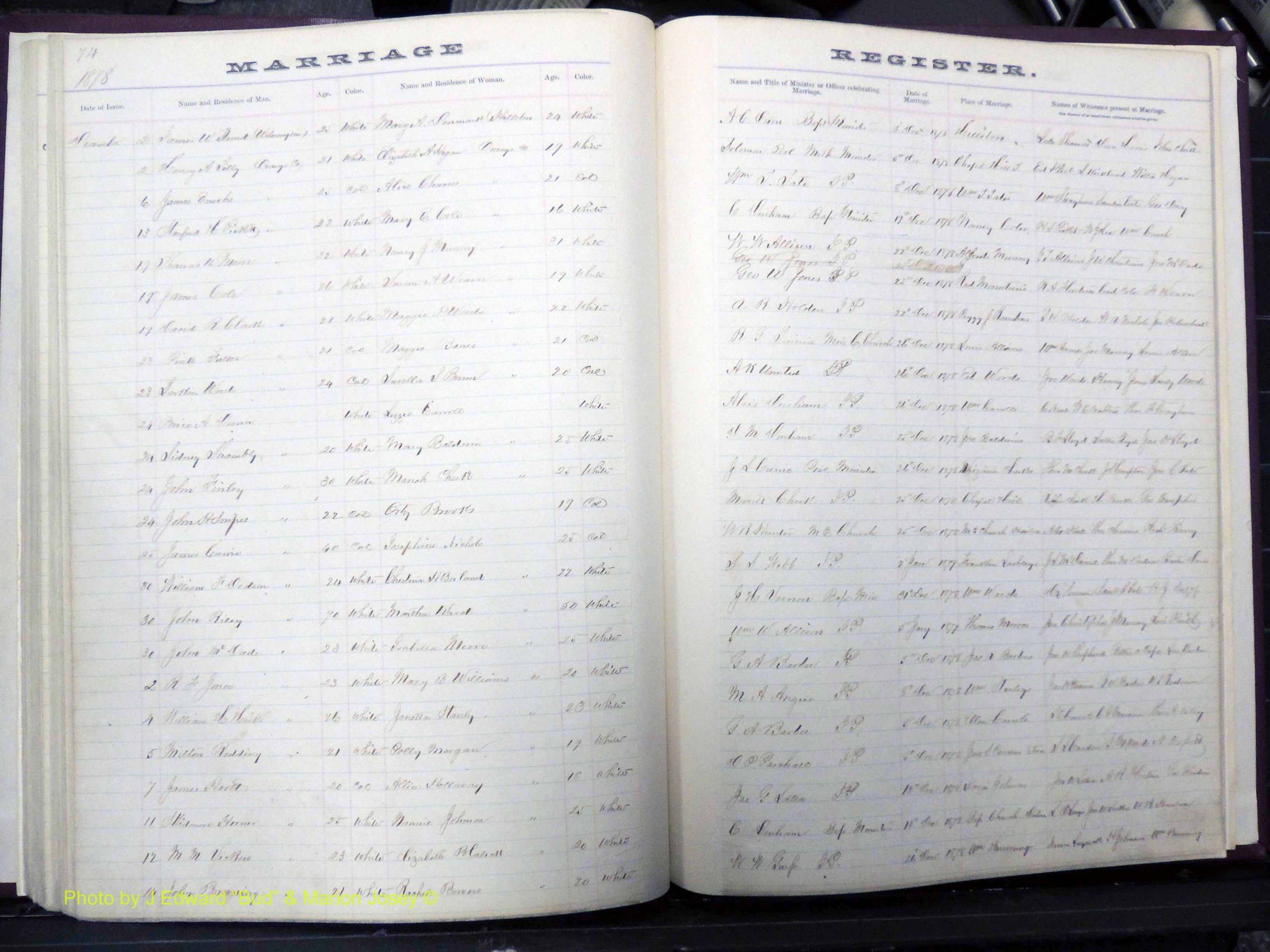 Orange Co, NC, Marriages, Male, 1873-1880 (174).JPG