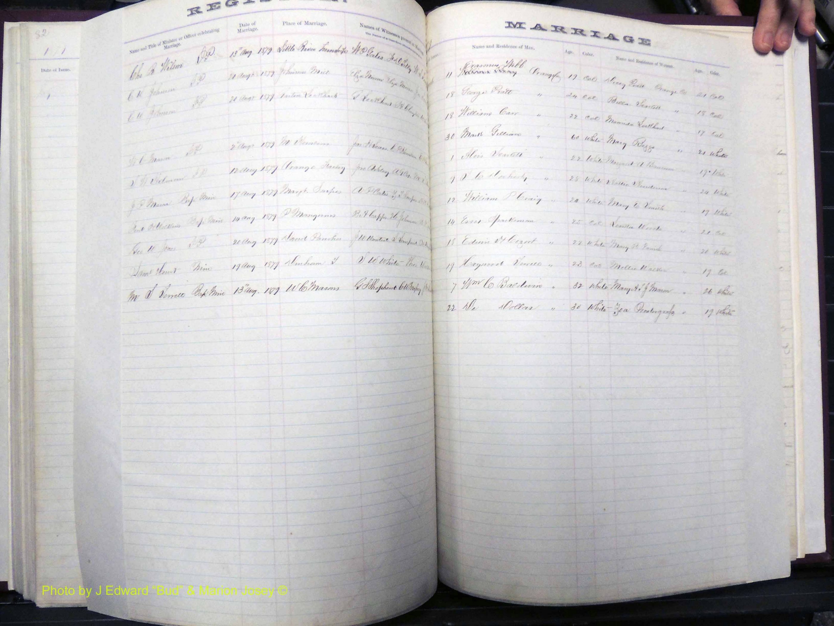Orange Co, NC, Marriages, Male, 1873-1880 (183).JPG