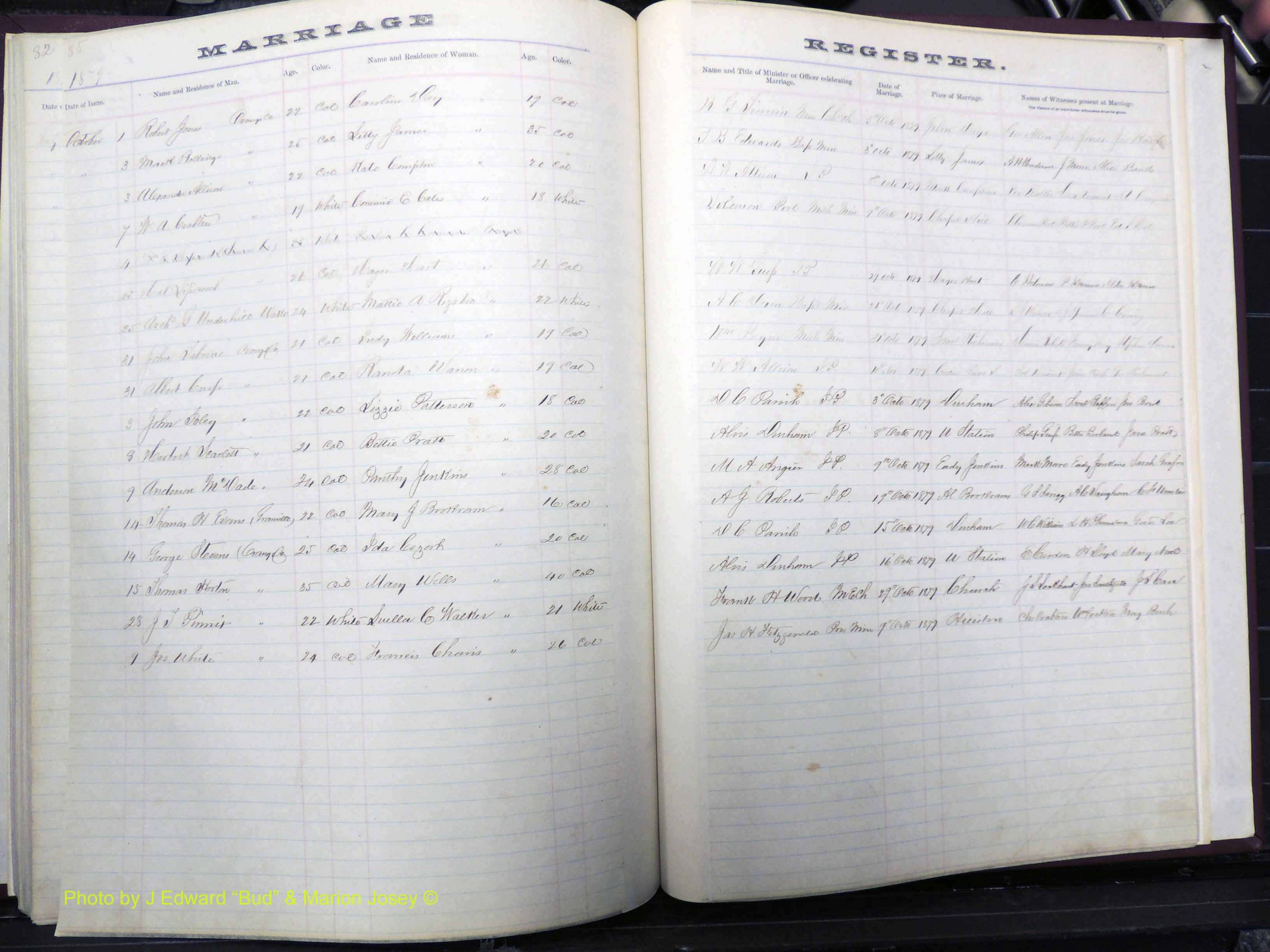 Orange Co, NC, Marriages, Male, 1873-1880 (185).JPG