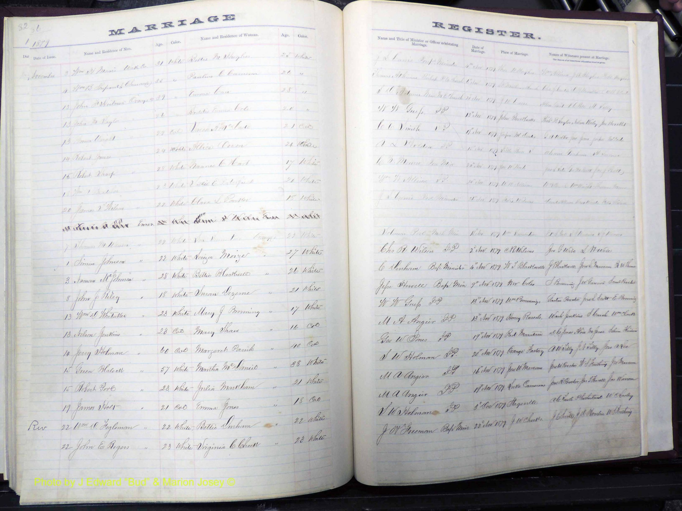 Orange Co, NC, Marriages, Male, 1873-1880 (186).JPG
