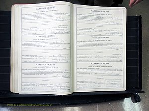 Peach Co, GA, Marriages, Book A, 1926-1960 pg 150-151.JPG