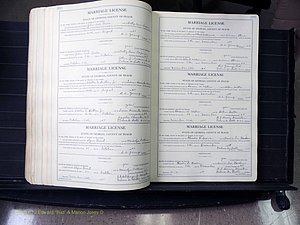 Peach Co, GA, Marriages, Book A, 1926-1960 pg 390-391.JPG