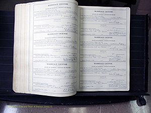 Peach Co, GA, Marriages, Book A, 1926-1960 pg 412-413.JPG