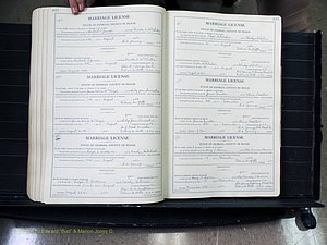 Peach Co, GA, Marriages, Book A, 1926-1960 pg 442-443.JPG