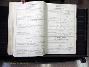 Peach Co, GA, Marriages, Book A, 1926-1960 pg 484-485.JPG