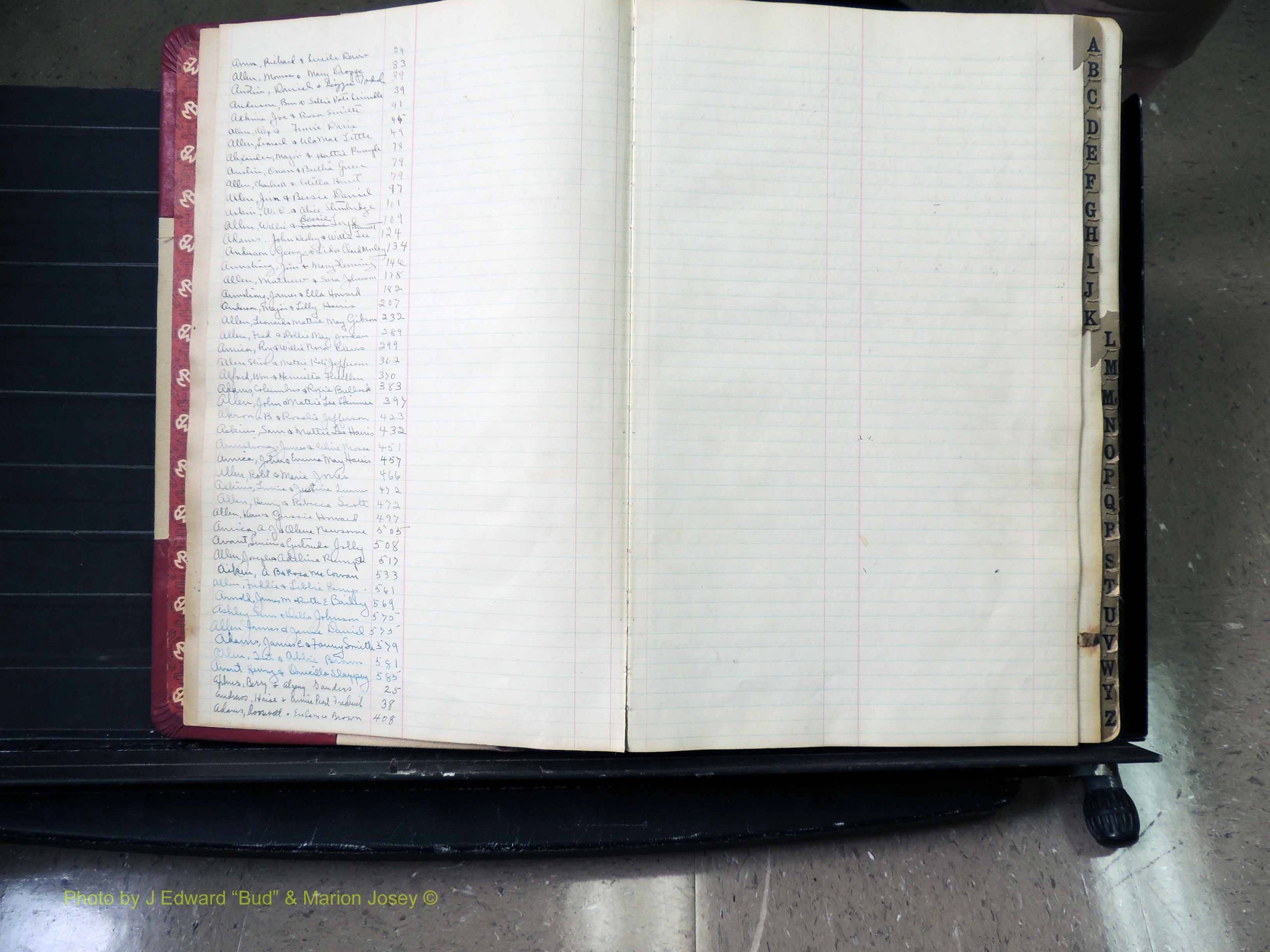 Peach Co, GA, Marriages, Book B, 1925-1991 Index A.JPG