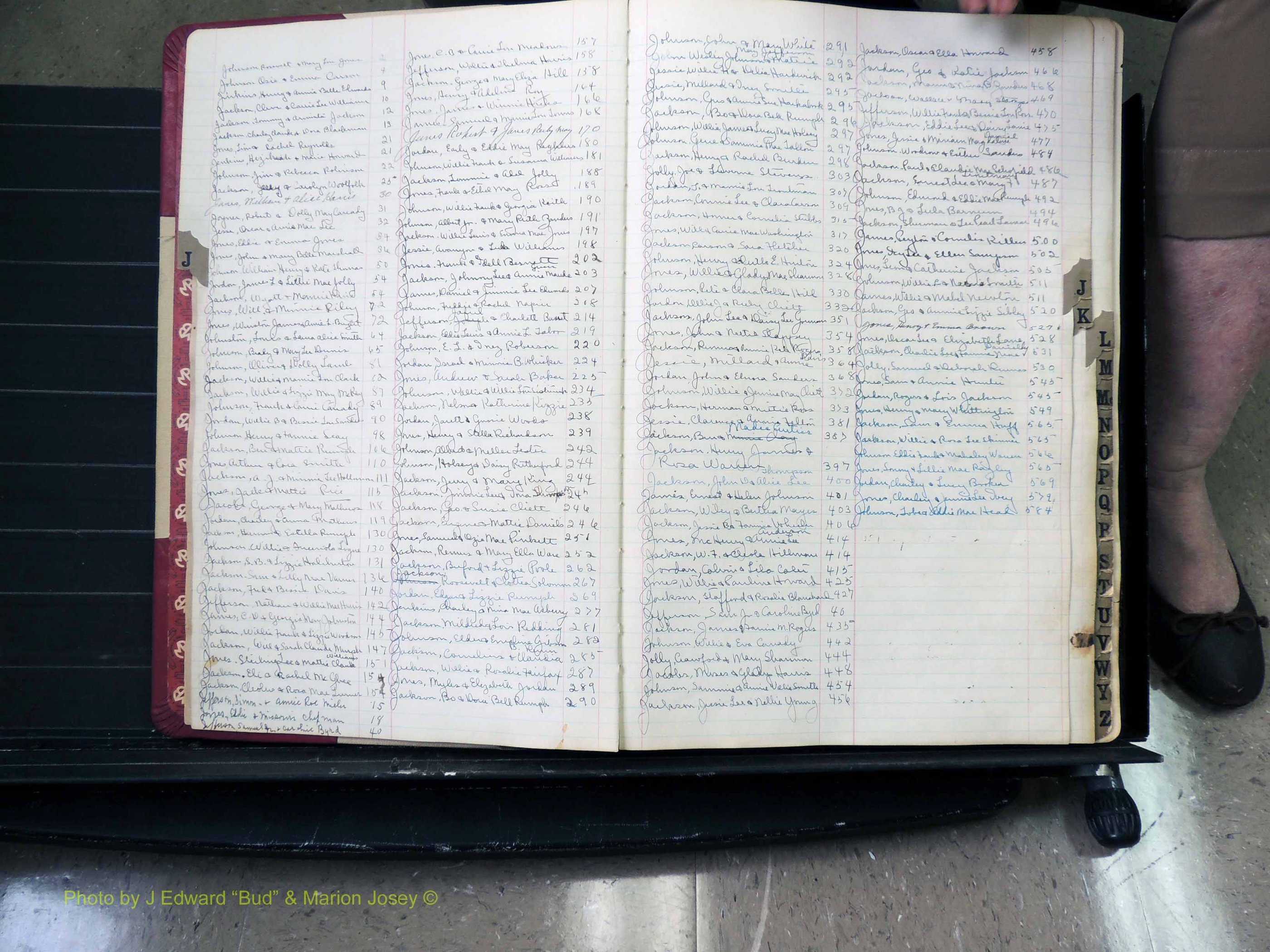 Peach Co, GA, Marriages, Book B, 1925-1991 Index J.JPG