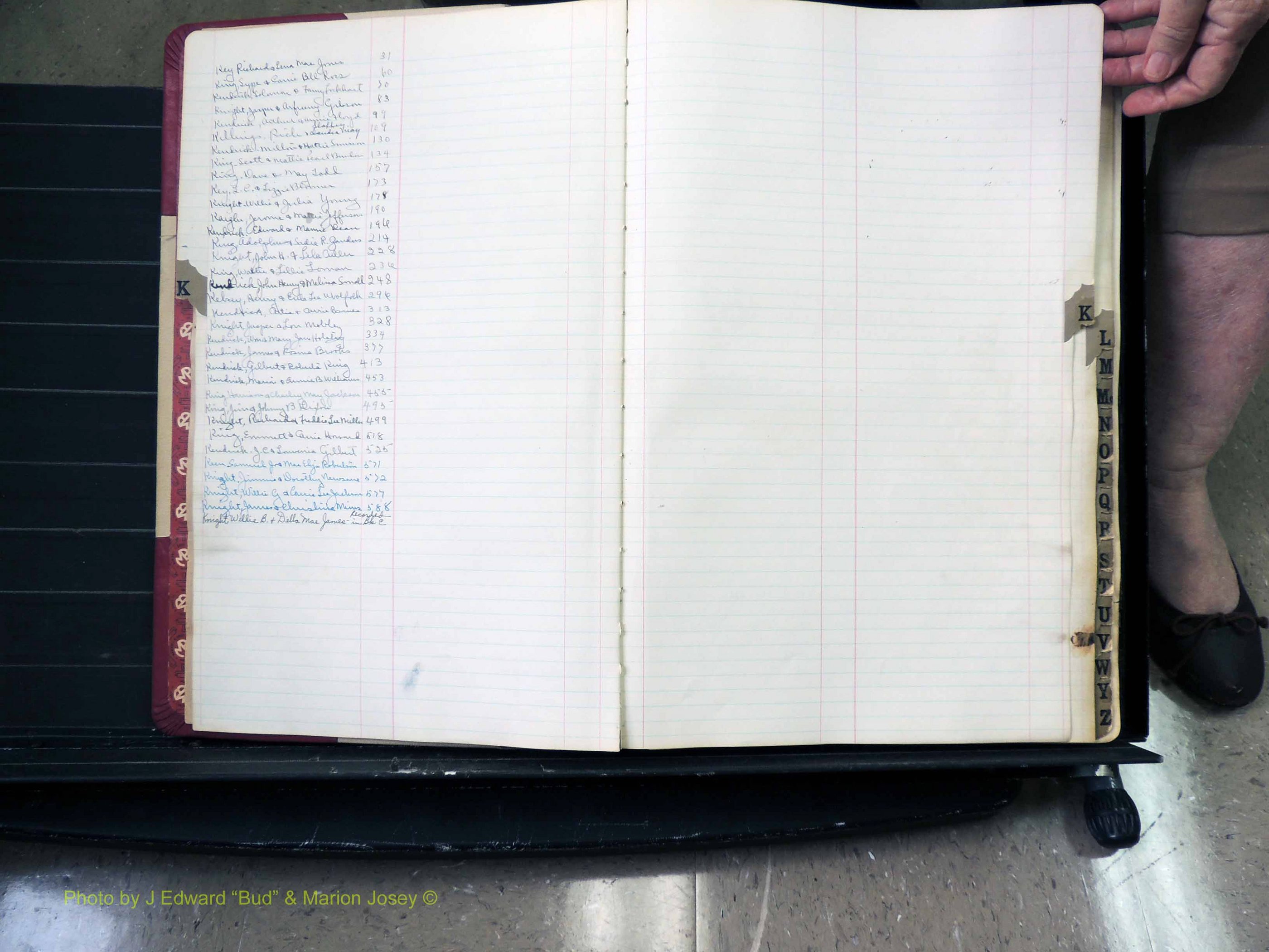 Peach Co, GA, Marriages, Book B, 1925-1991 Index K.JPG