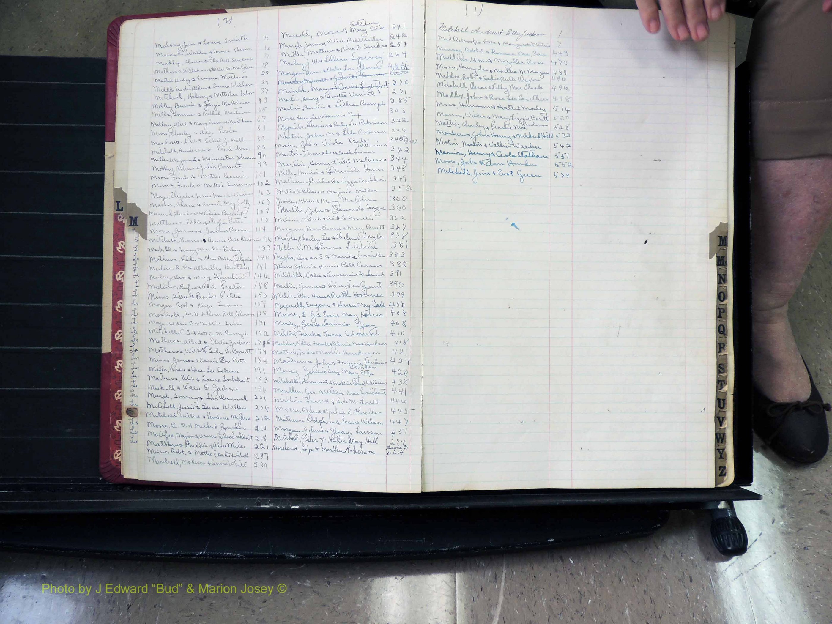 Peach Co, GA, Marriages, Book B, 1925-1991 Index M.JPG