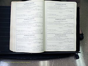 Peach Co, GA, Marriages, Book B, 1925-1991 pg 150-151.JPG