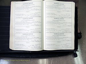 Peach Co, GA, Marriages, Book B, 1925-1991 pg 156-157.JPG