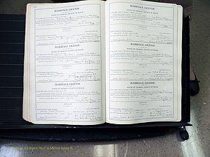 Peach Co, GA, Marriages, Book B, 1925-1991 pg 160-161.JPG