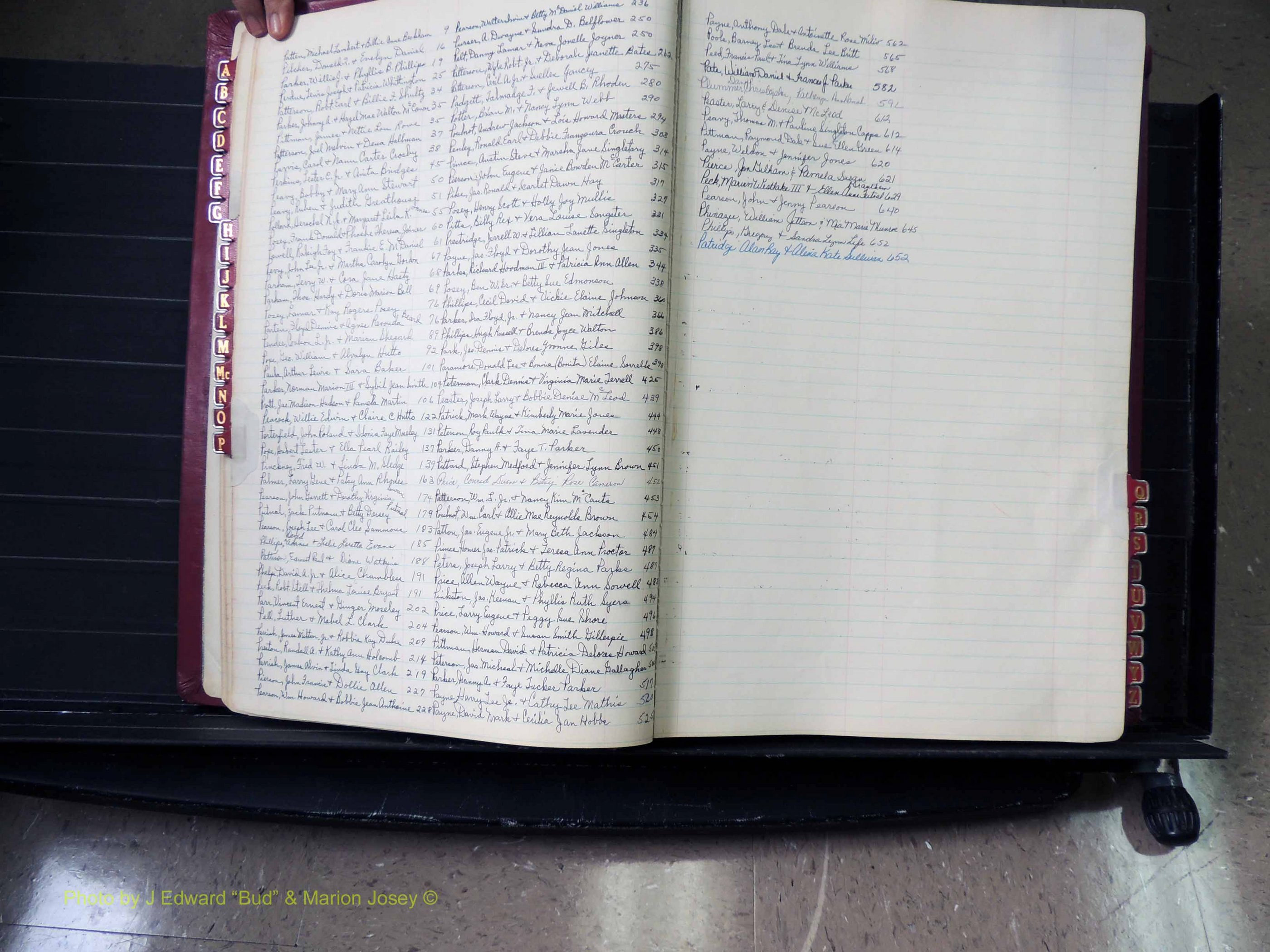 Peach Co, GA, Marriages, Book E, 1960-1984 Index P.JPG