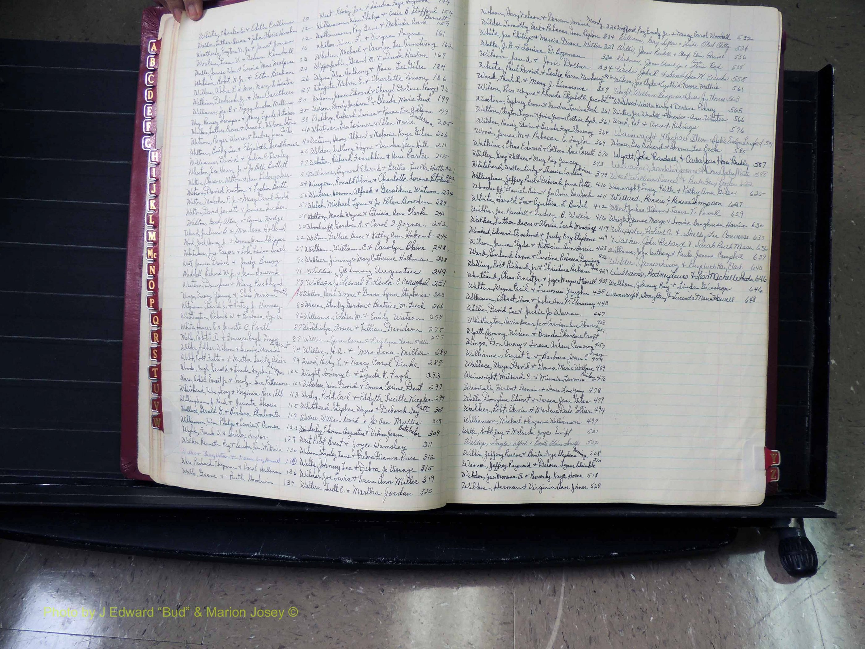 Peach Co, GA, Marriages, Book E, 1960-1984 Index W.JPG
