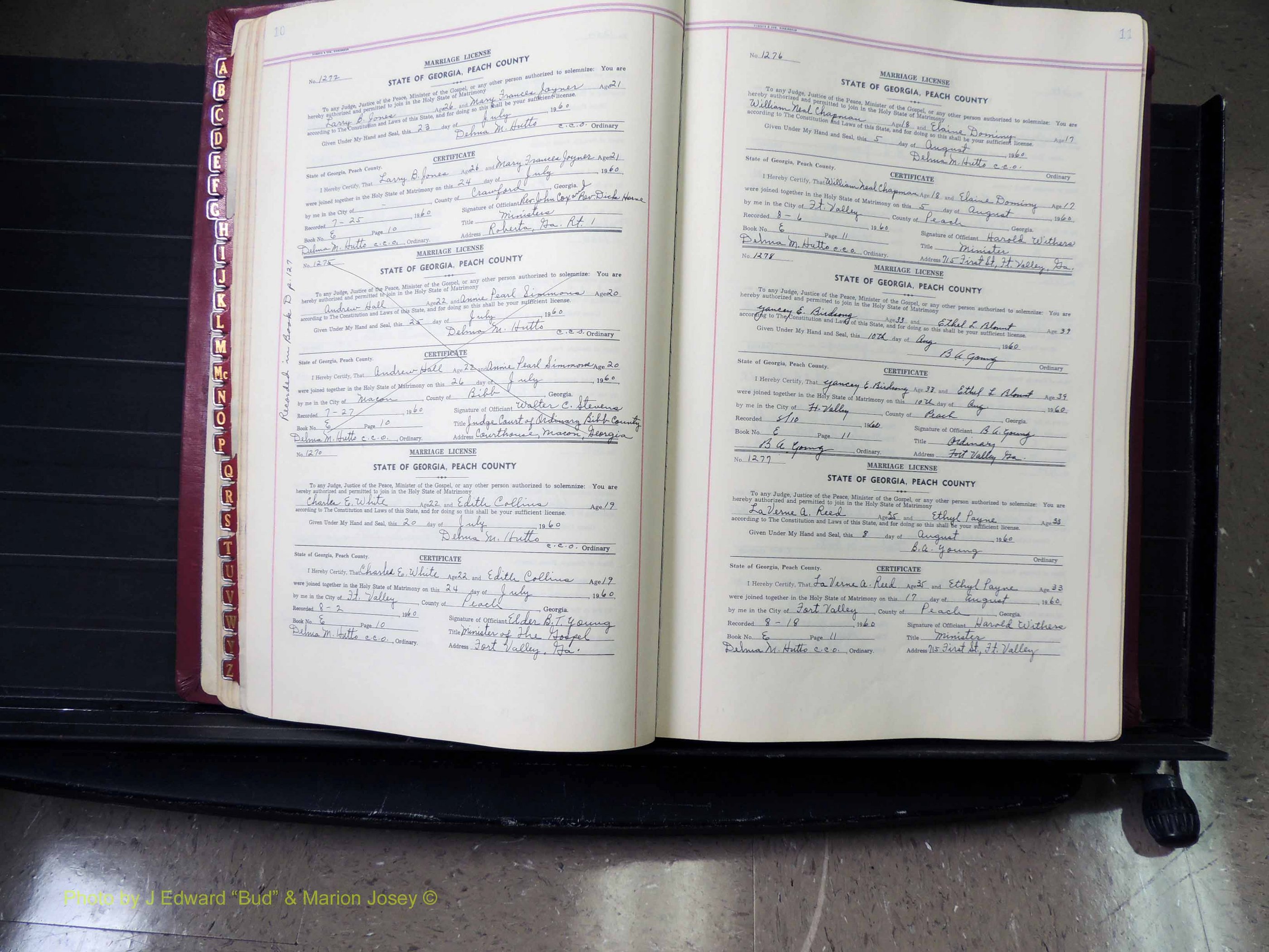 Peach Co, GA, Marriages, Book E, 1960-1984 pg 010-011.JPG