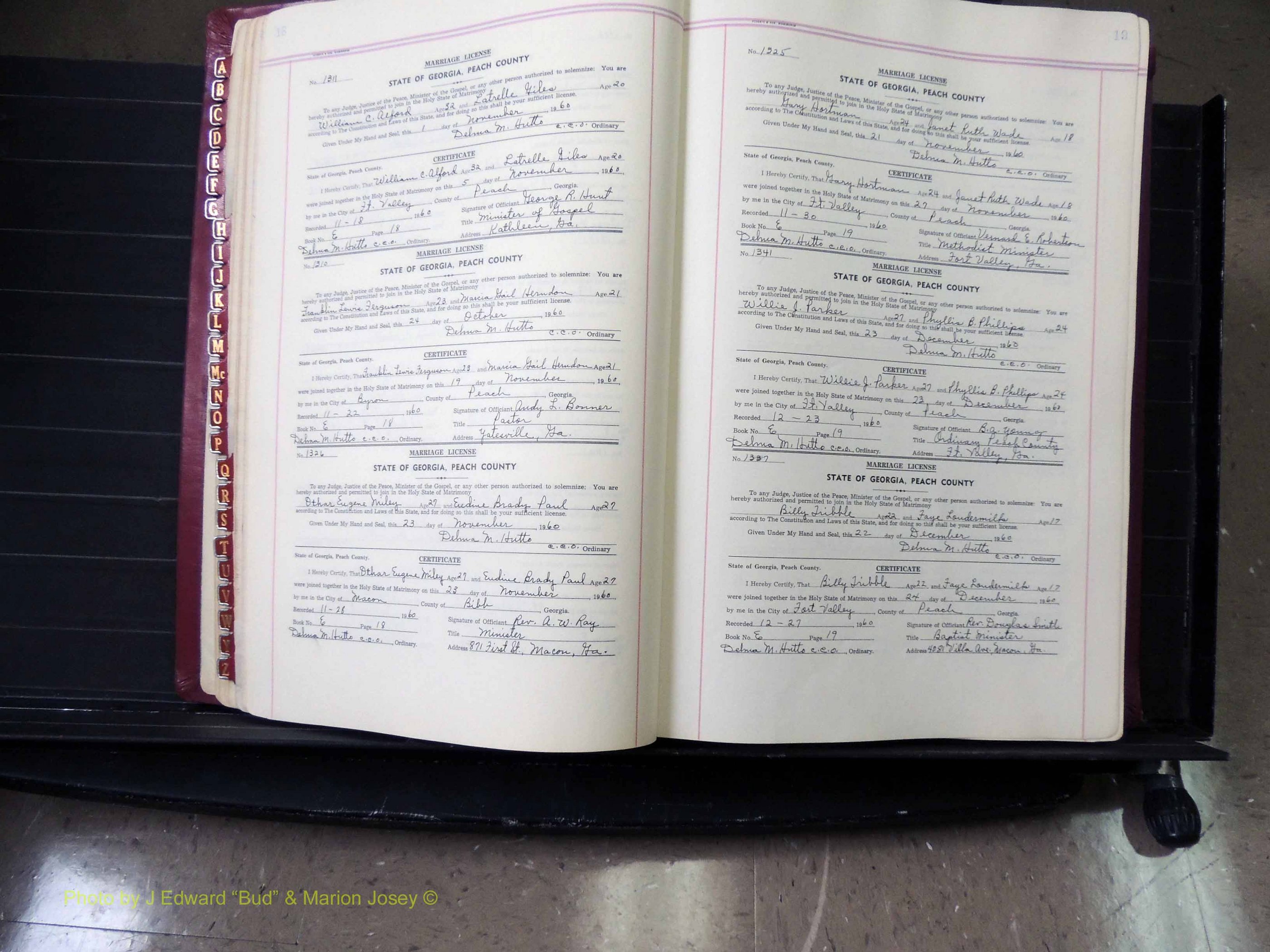 Peach Co, GA, Marriages, Book E, 1960-1984 pg 018-019.JPG