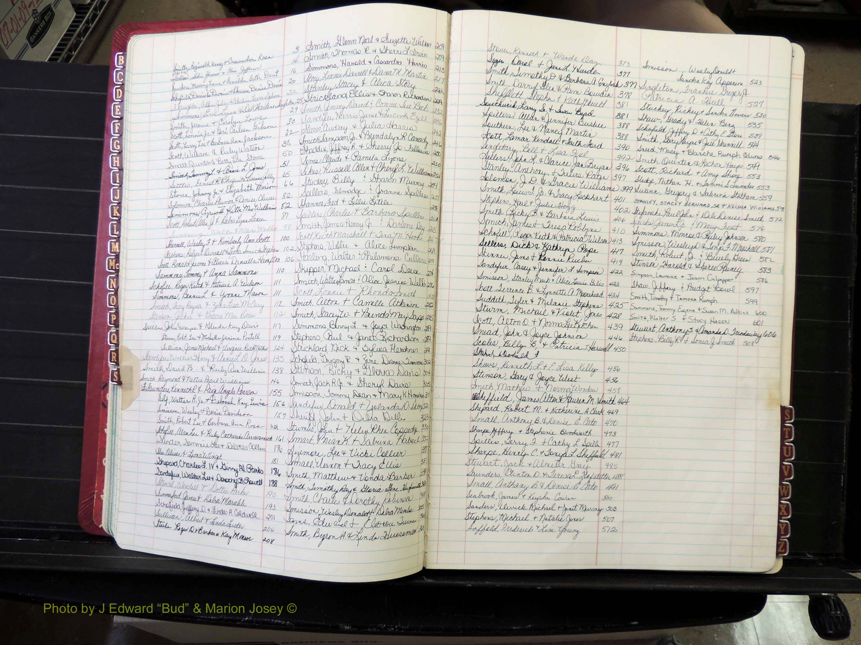 Peach Co, GA, Marriages, Book F, 1980-1995 Index S.JPG