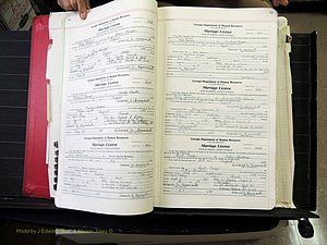 Peach Co, GA, Marriages, Book G, 1995-2007 pg 018-019.JPG