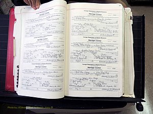 Peach Co, GA, Marriages, Book G, 1995-2007 pg 048-049.JPG