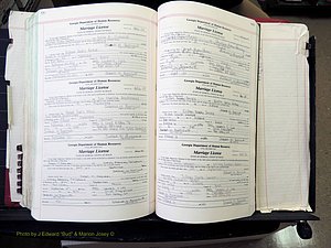 Peach Co, GA, Marriages, Book G, 1995-2007 pg 542-543.JPG