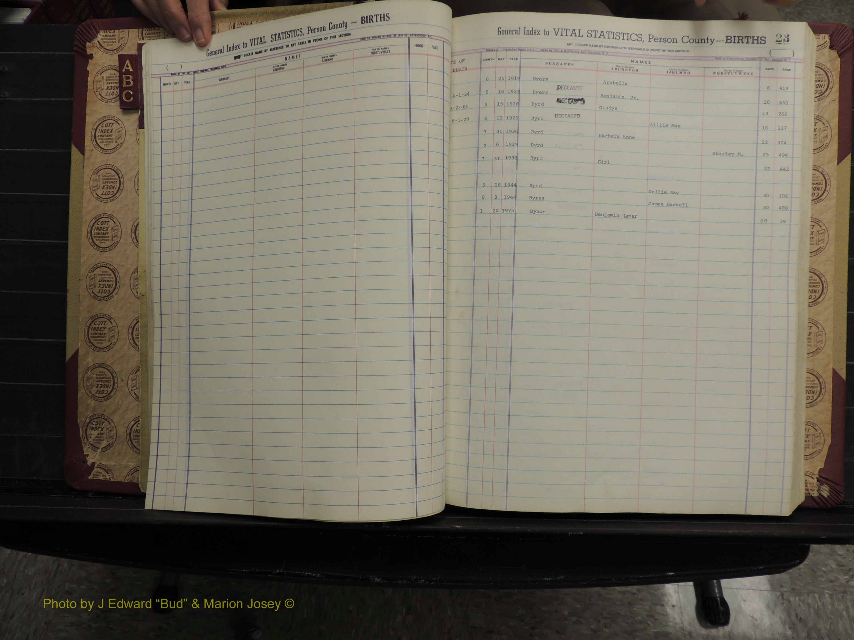 Person Co, NC, Births, A-C, 1913-2012 (120).JPG