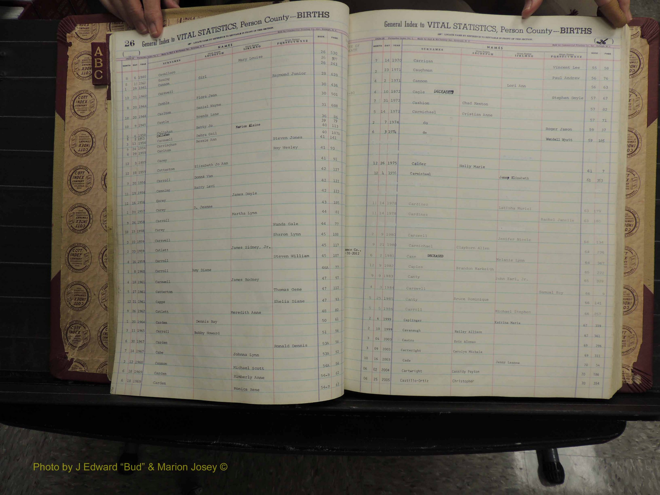 Person Co, NC, Births, A-C, 1913-2012 (122).JPG