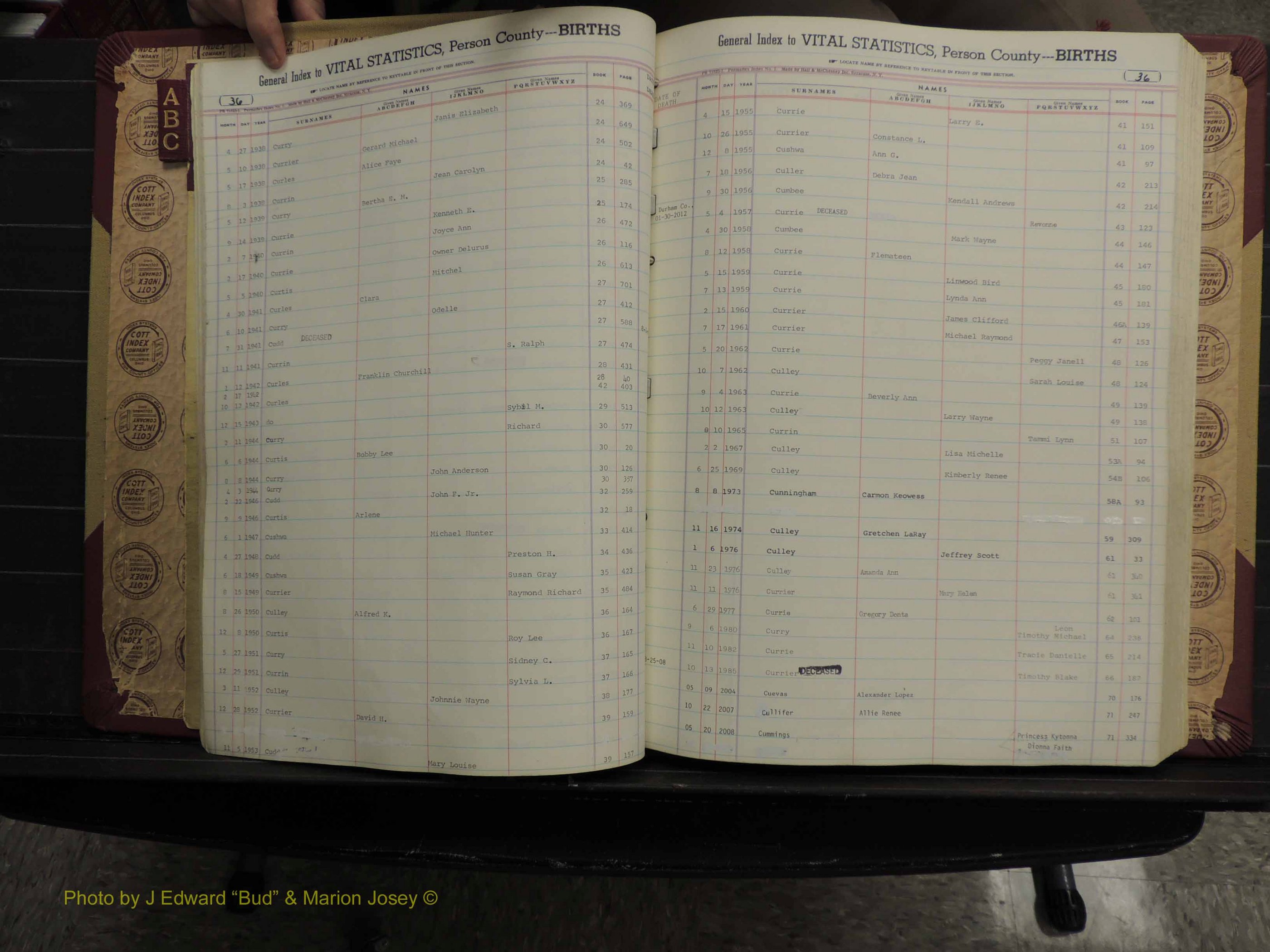 Person Co, NC, Births, A-C, 1913-2012 (131).JPG