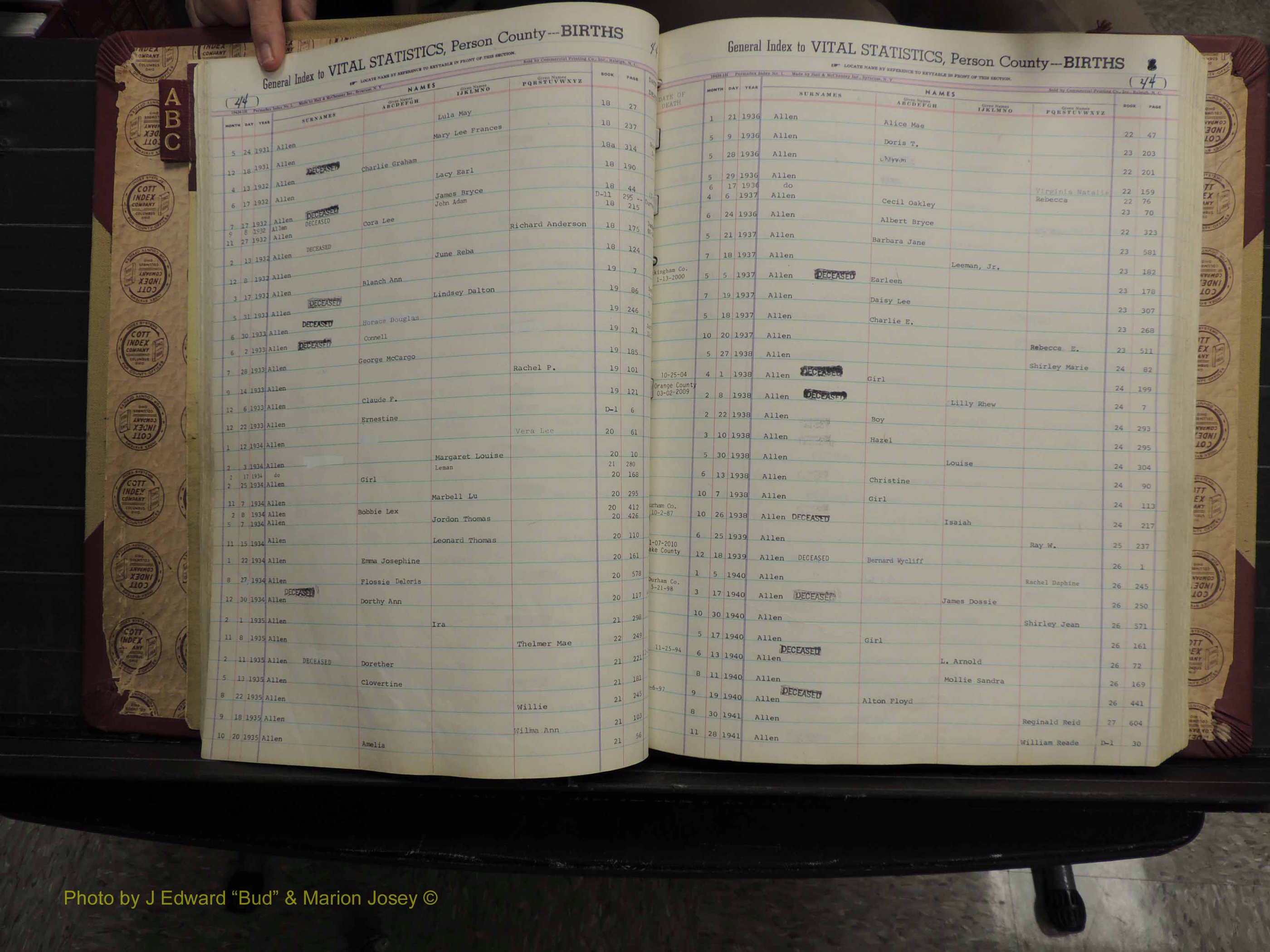 Person Co, NC, Births, A-C, 1913-2012 (138).JPG