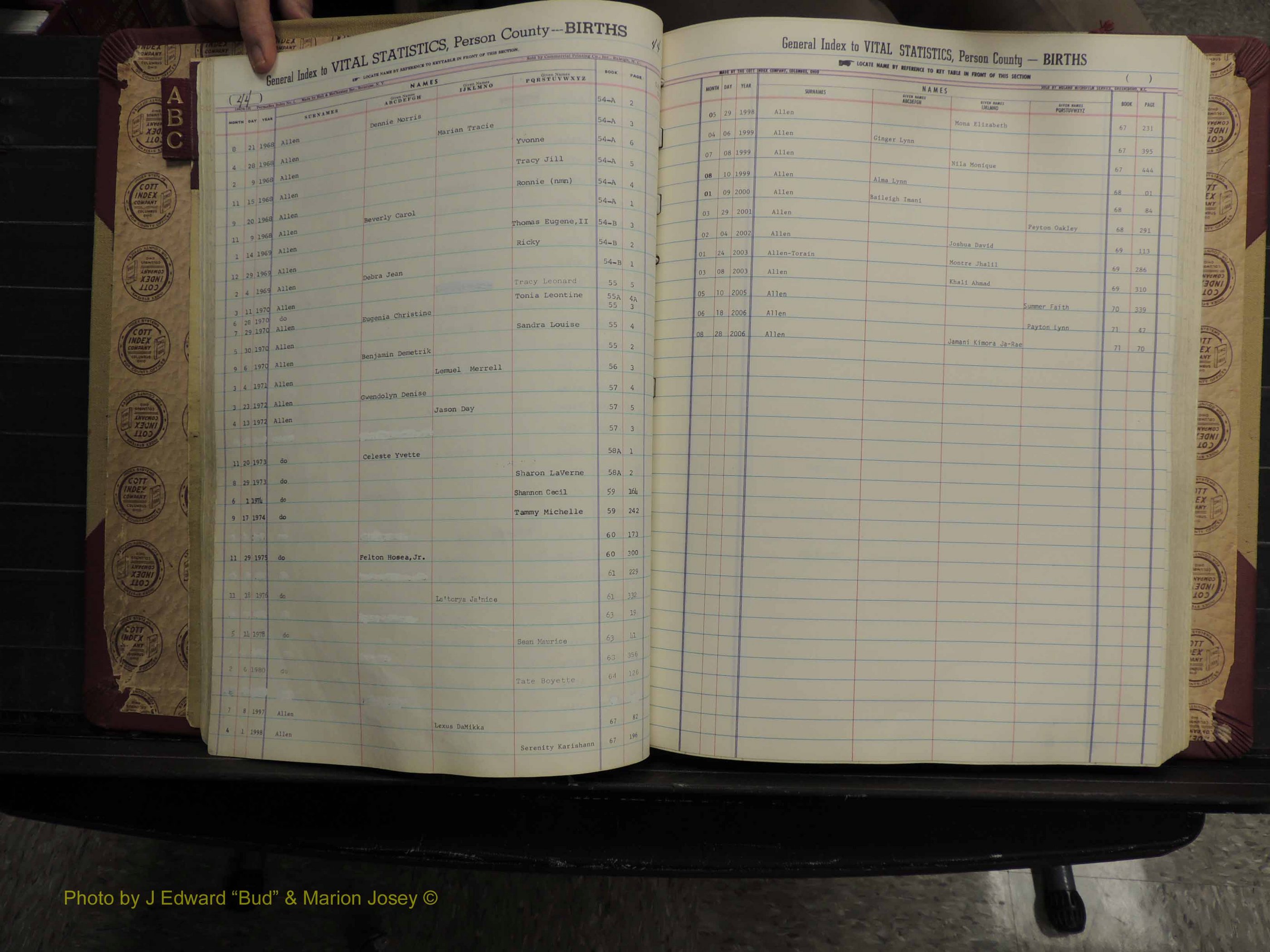 Person Co, NC, Births, A-C, 1913-2012 (141).JPG