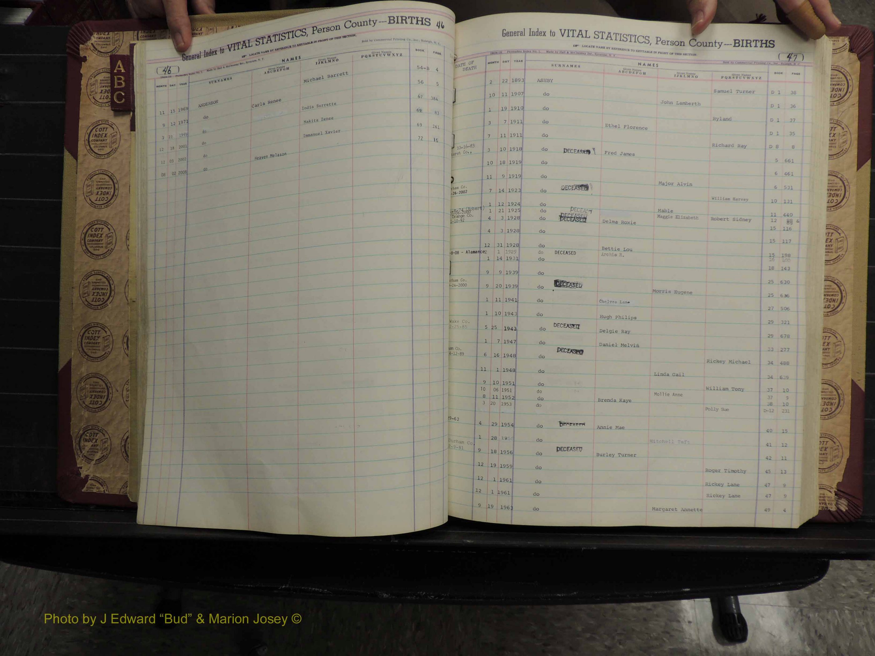 Person Co, NC, Births, A-C, 1913-2012 (143).JPG