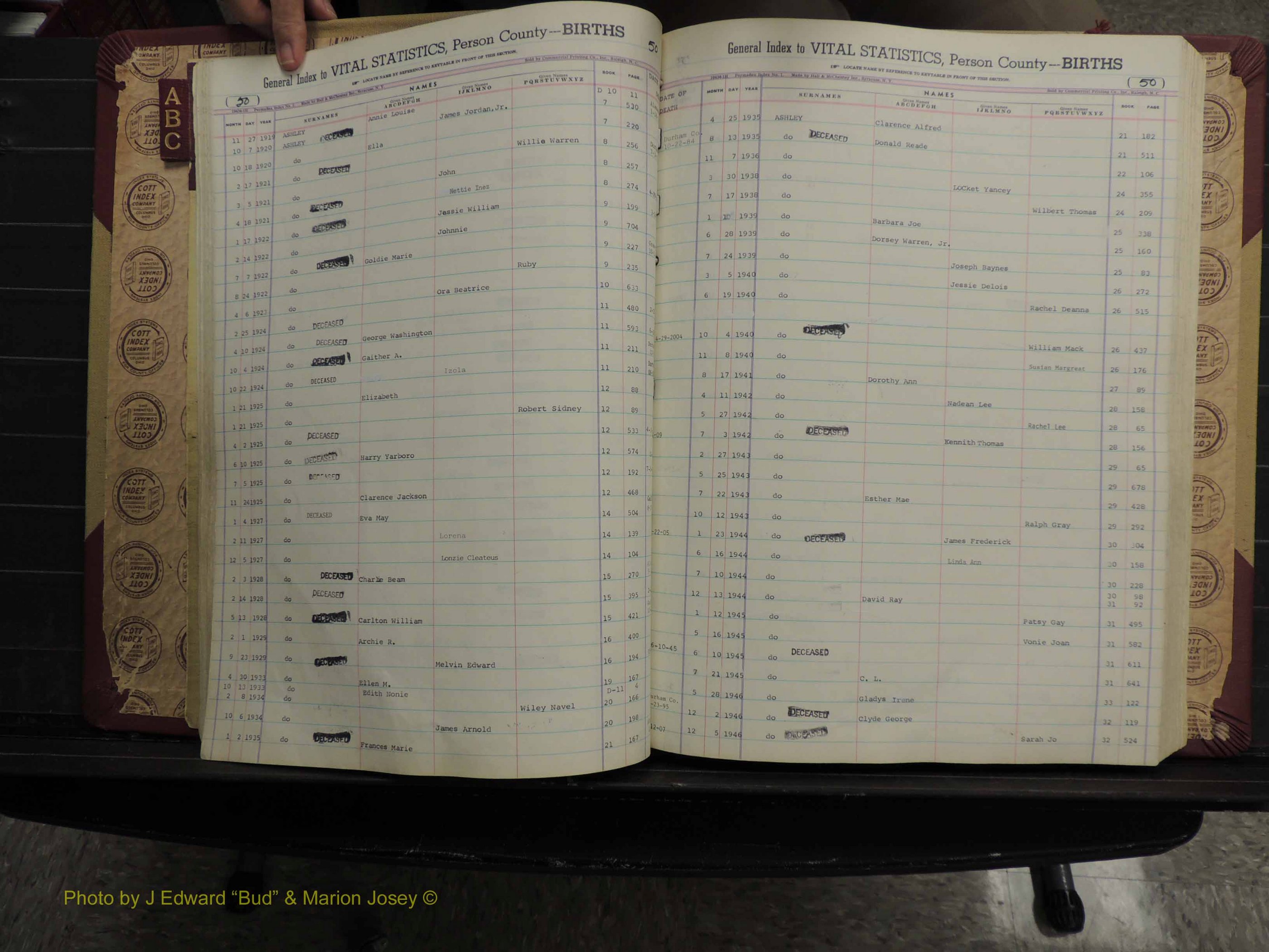 Person Co, NC, Births, A-C, 1913-2012 (145).JPG