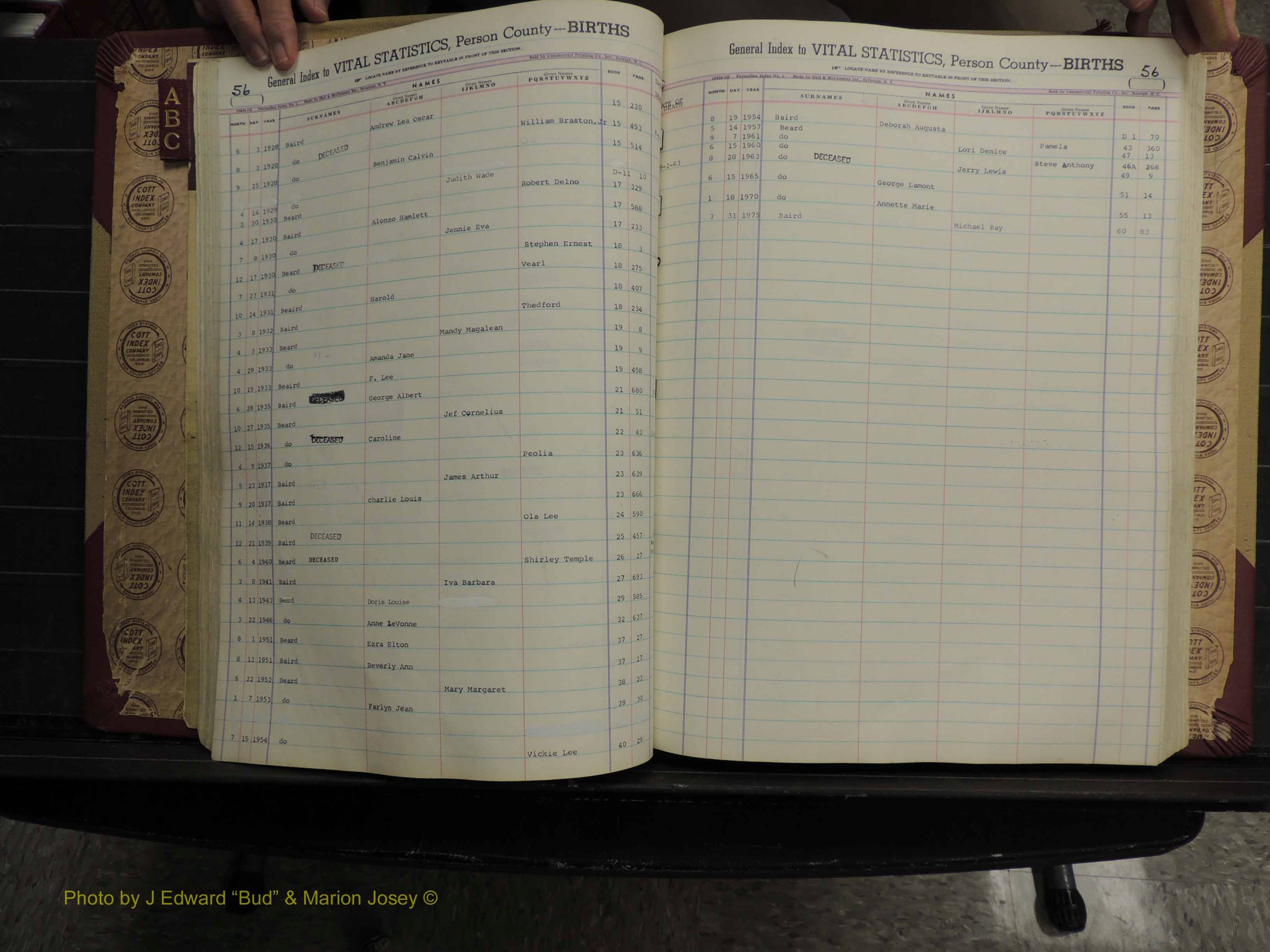 Person Co, NC, Births, A-C, 1913-2012 (154).JPG
