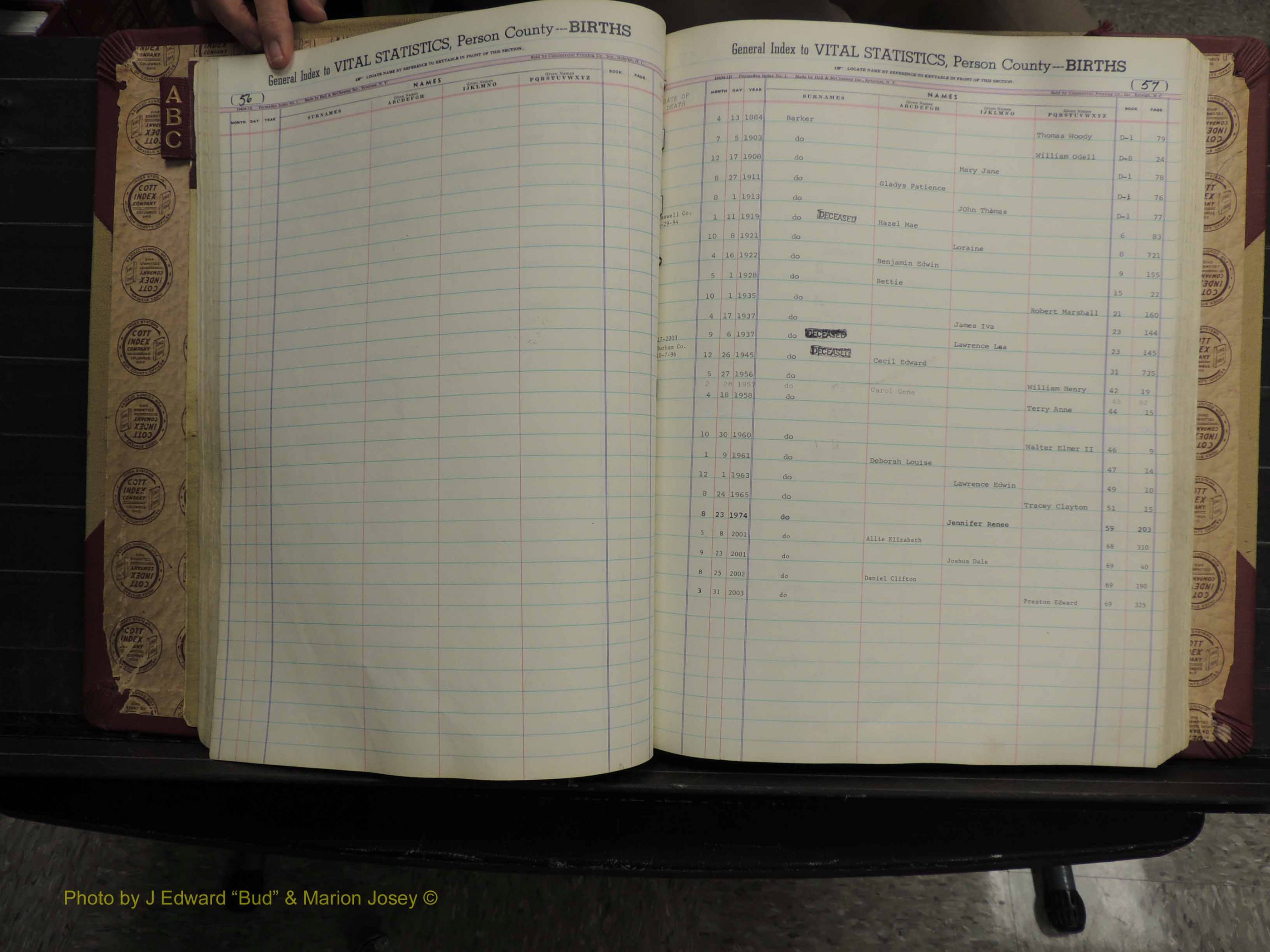Person Co, NC, Births, A-C, 1913-2012 (155).JPG