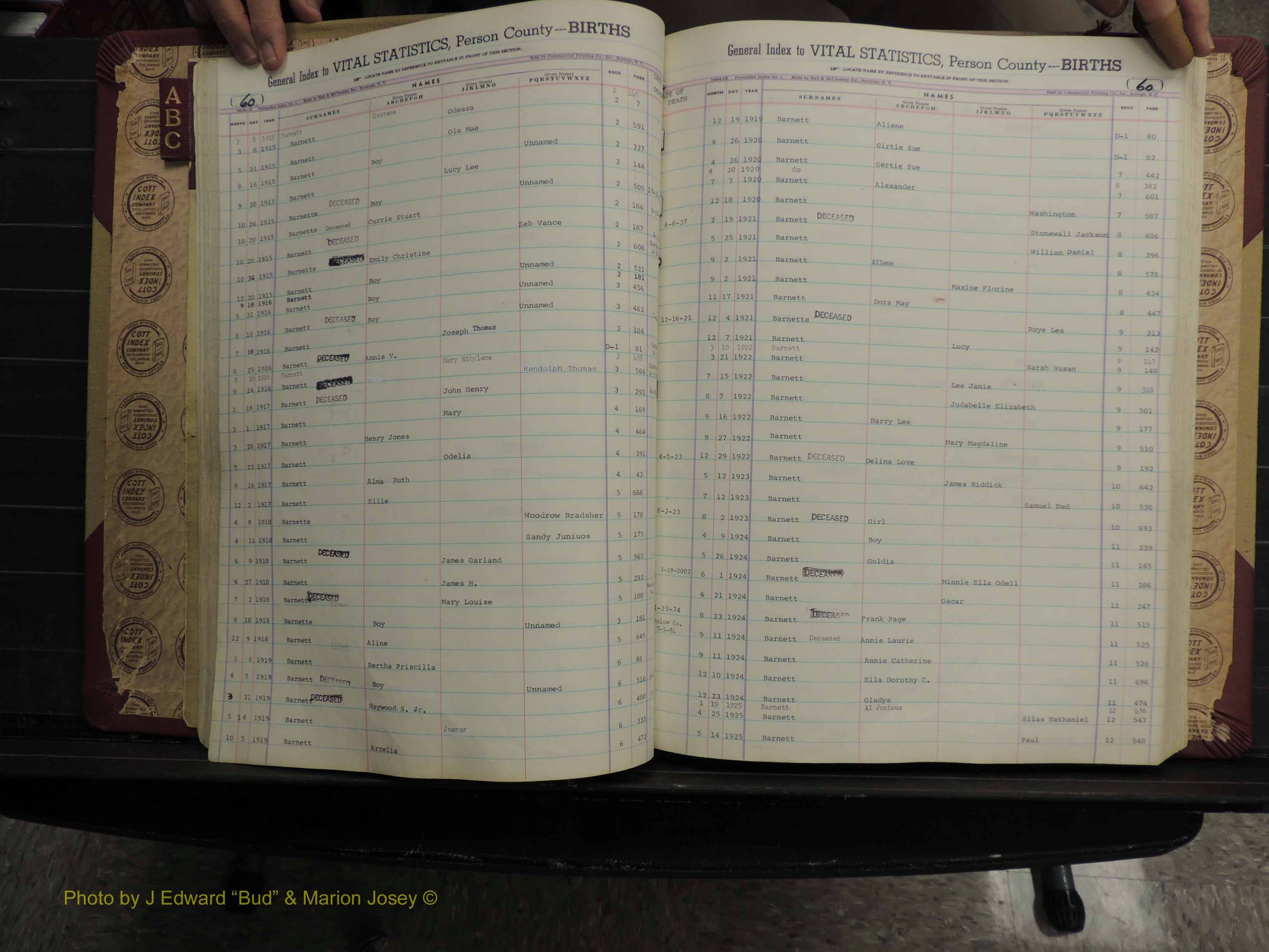Person Co, NC, Births, A-C, 1913-2012 (157).JPG