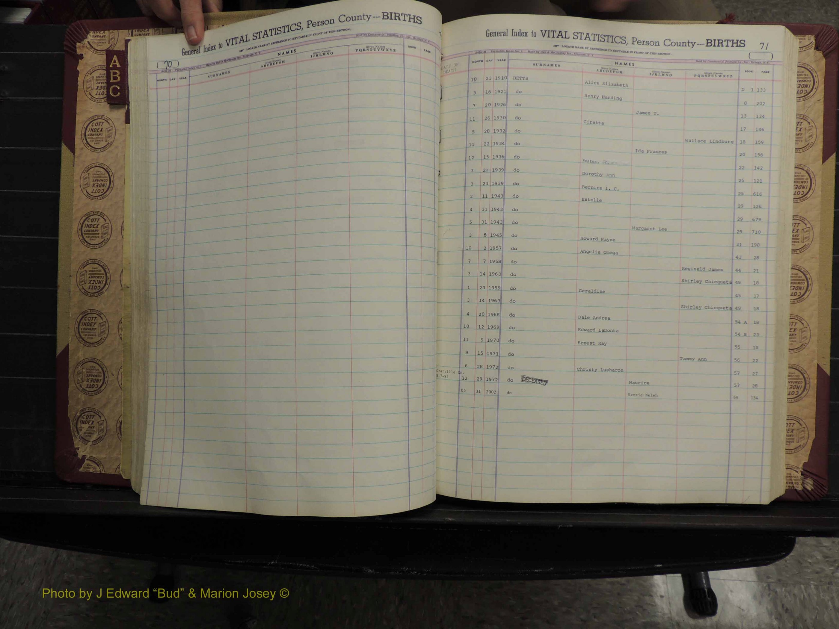 Person Co, NC, Births, A-C, 1913-2012 (168).JPG