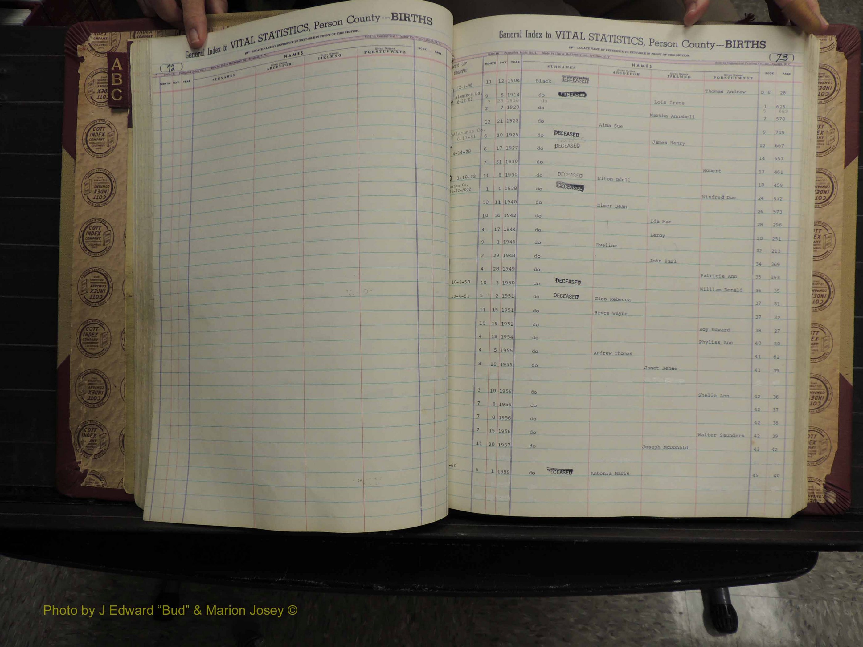 Person Co, NC, Births, A-C, 1913-2012 (169).JPG