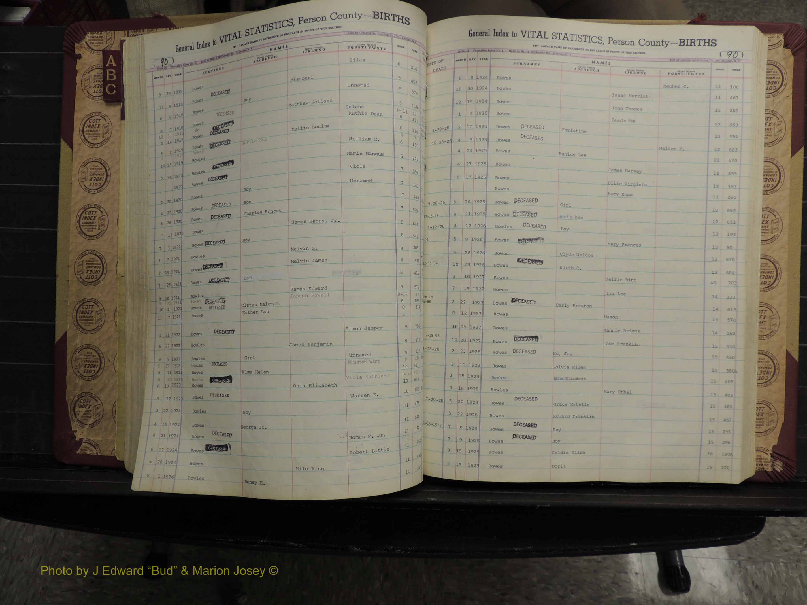 Person Co, NC, Births, A-C, 1913-2012 (186).JPG